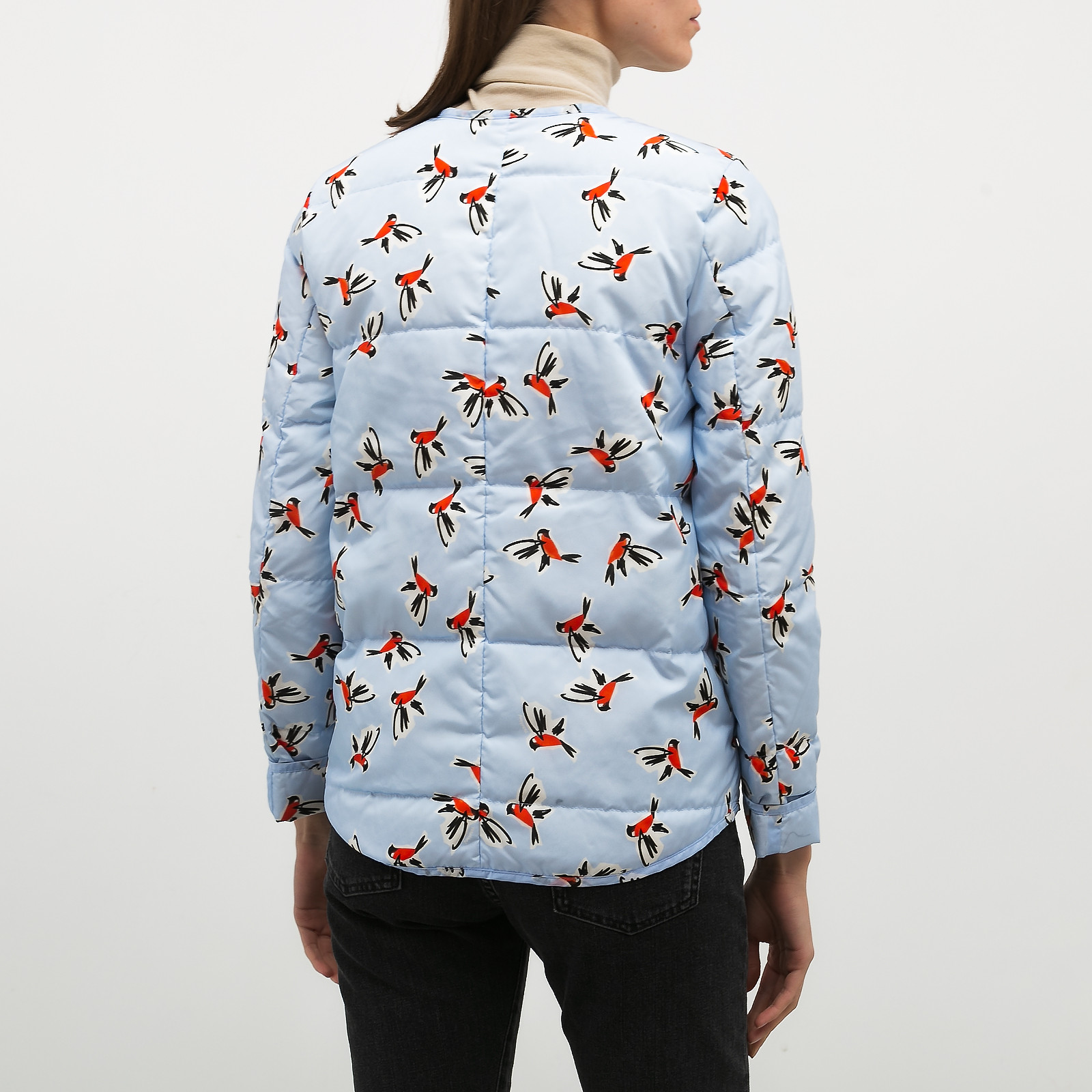 Пуховик голубого цвета Alexander Terekhov - фото из каталога магазина брендовой одежды Second Friend Store Пуховик Alexander Terekhov - купить оригинал в секонд-хенде SFS - 3