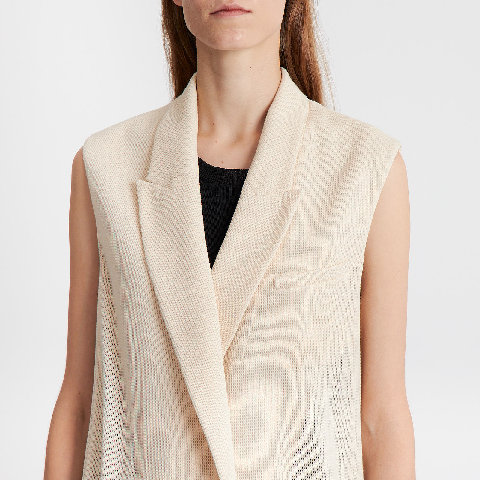 Жилет бежевого цвета Alexander Wang - фото из каталога магазина брендовой одежды Second Friend Store Жилет Alexander Wang - купить оригинал в секонд-хенде SFS - 4