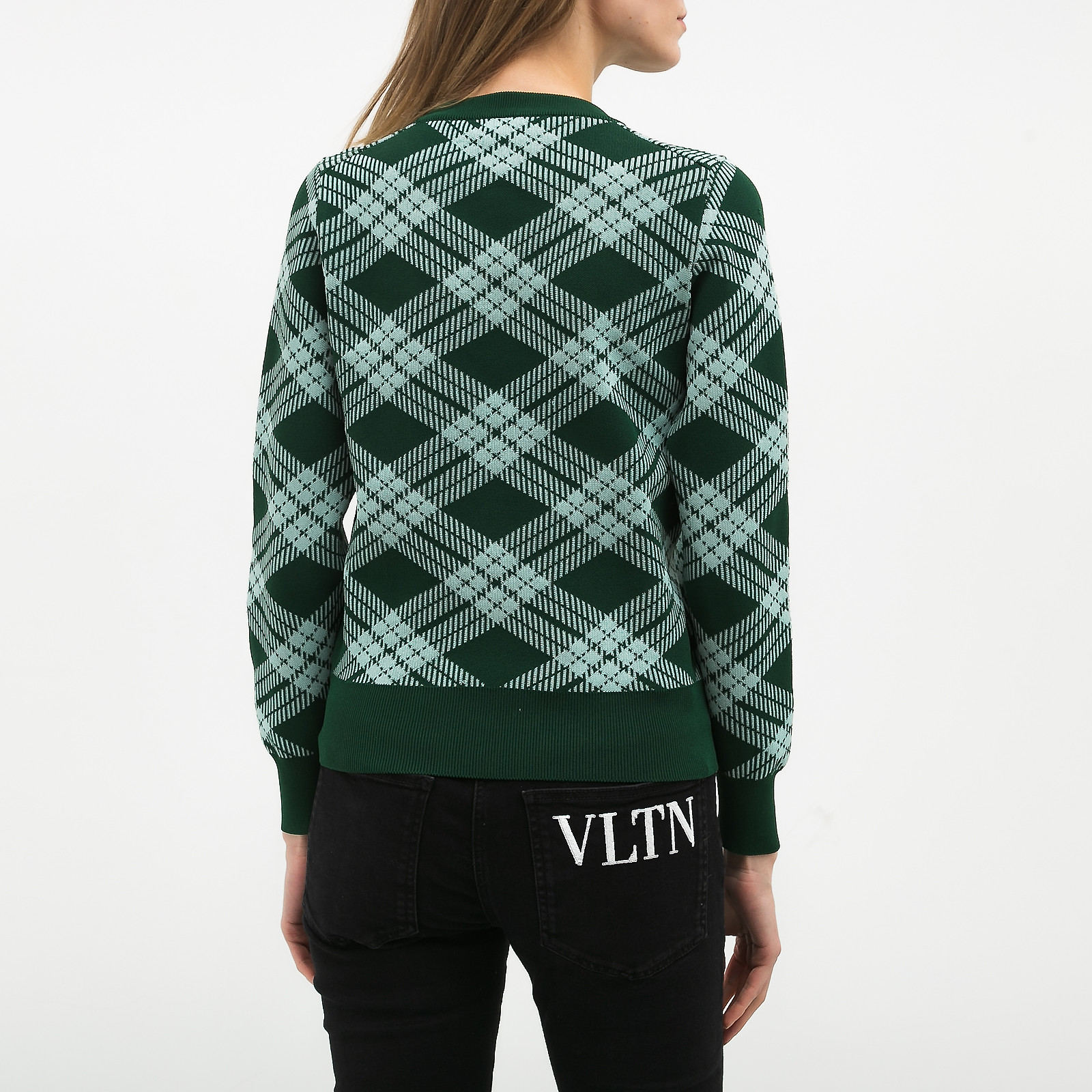 Джемпер зеленого цвета Alexa Chung - фото из каталога магазина брендовой одежды Second Friend Store Джемпер Alexa Chung - купить оригинал в секонд-хенде SFS - 2