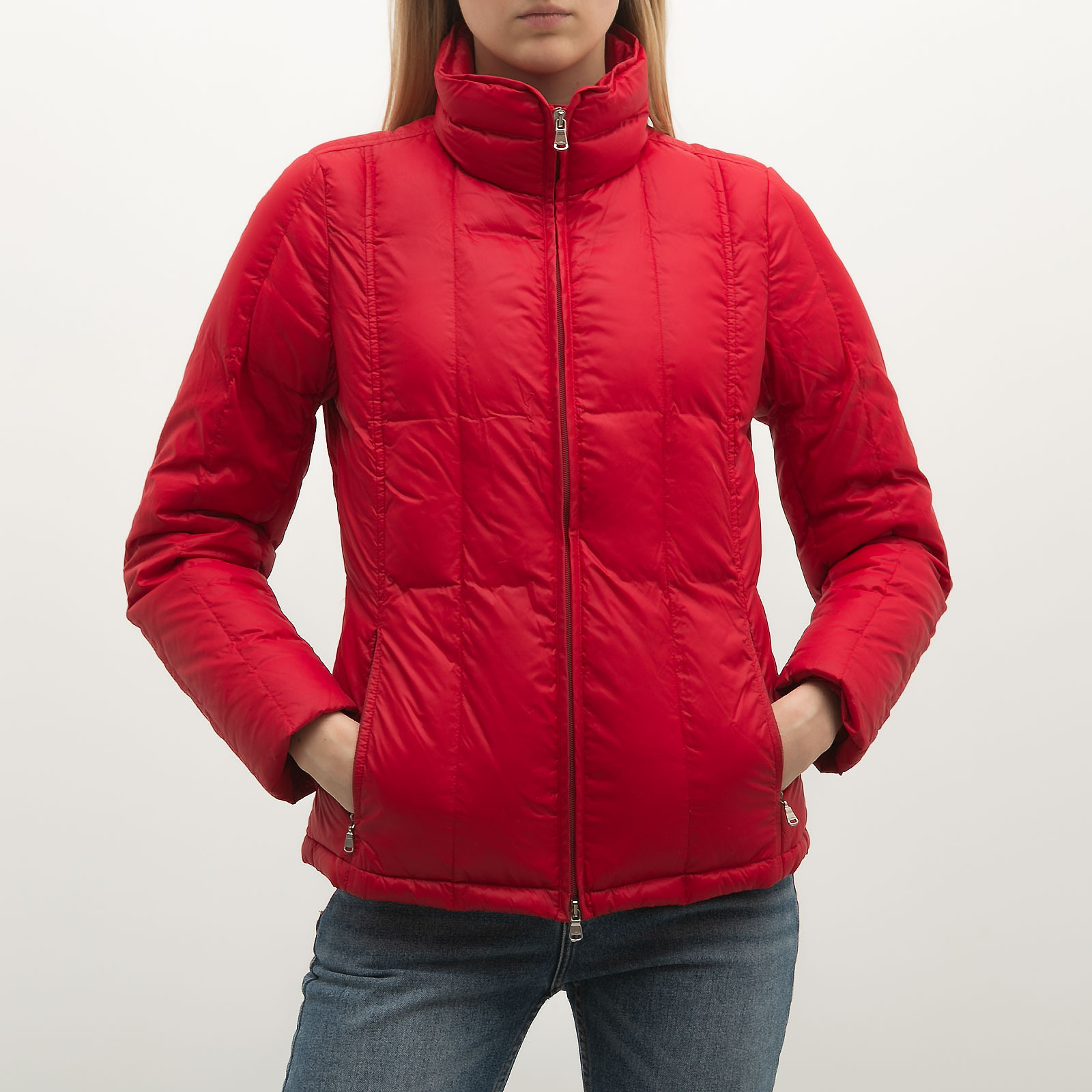 Пуховик  красного цвета Lauren Ralph Lauren - фото из каталога магазина брендовой одежды Second Friend Store Пуховик Lauren Ralph Lauren - купить оригинал в секонд-хенде SFS - 1