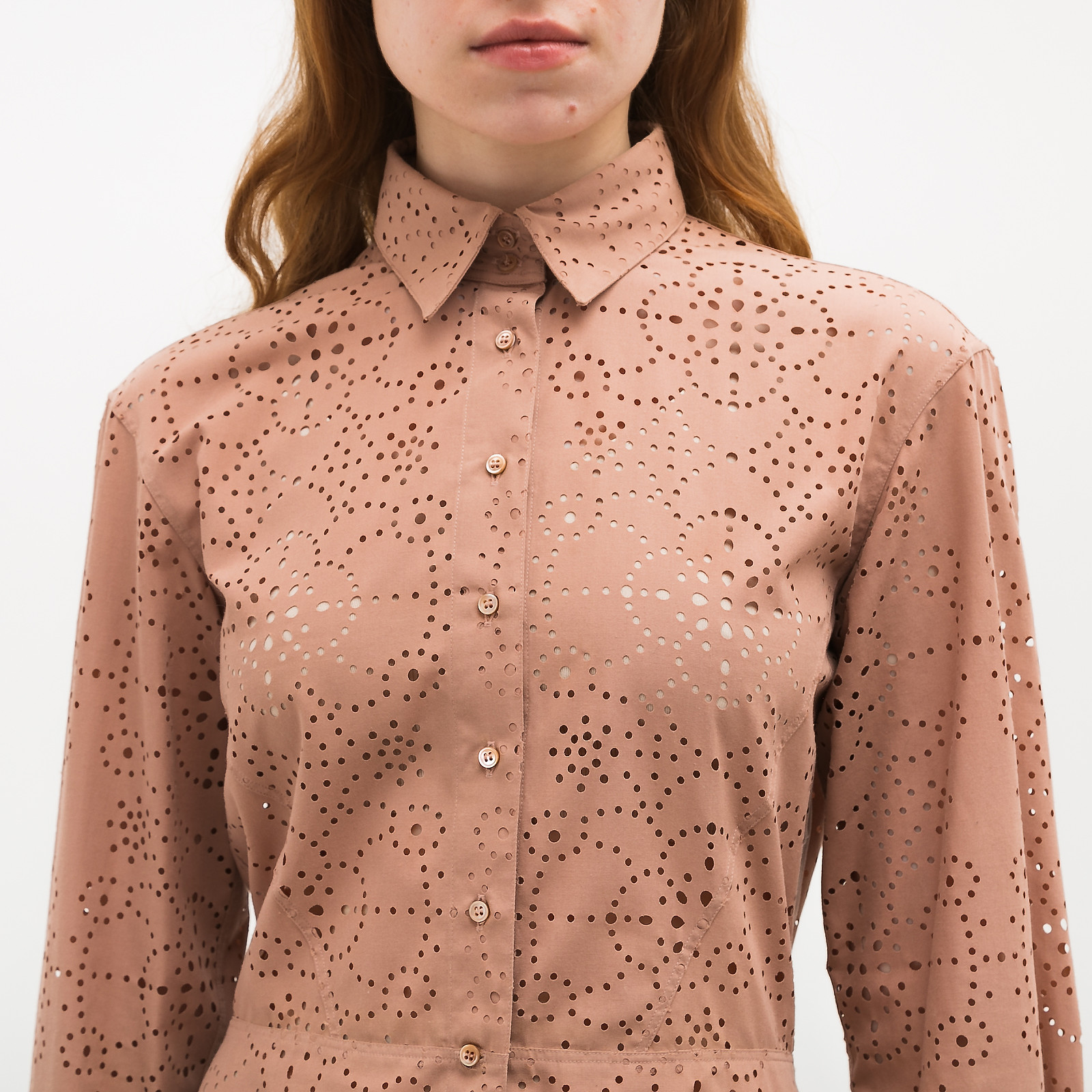 Платье розового цвета Alaia - фото из каталога магазина брендовой одежды Second Friend Store Платье Alaia - купить оригинал в секонд-хенде SFS - 3