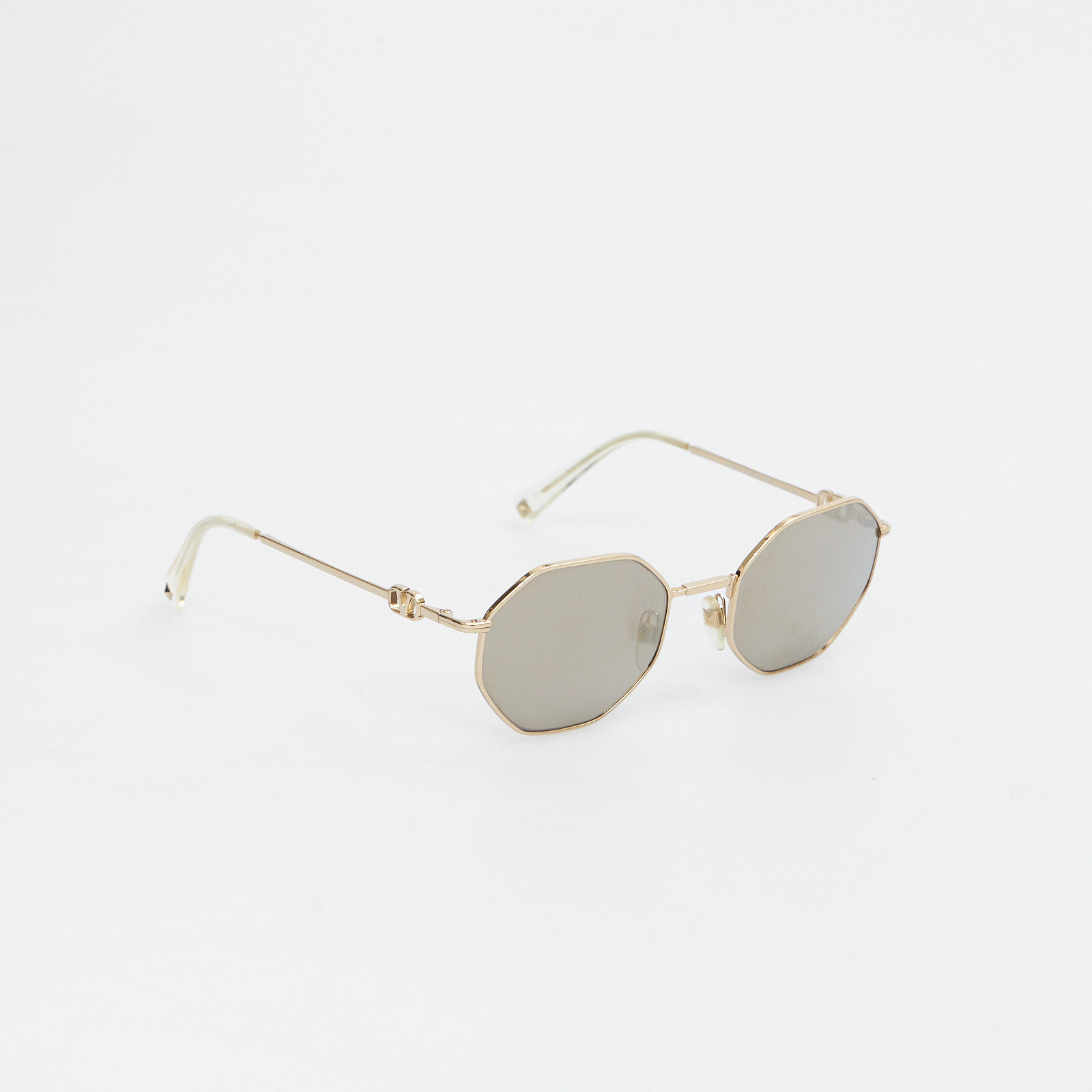 Очки золотого цвета Valentino - фото из каталога магазина брендовой одежды Second Friend Store Очки Valentino - купить оригинал в секонд-хенде SFS - 3