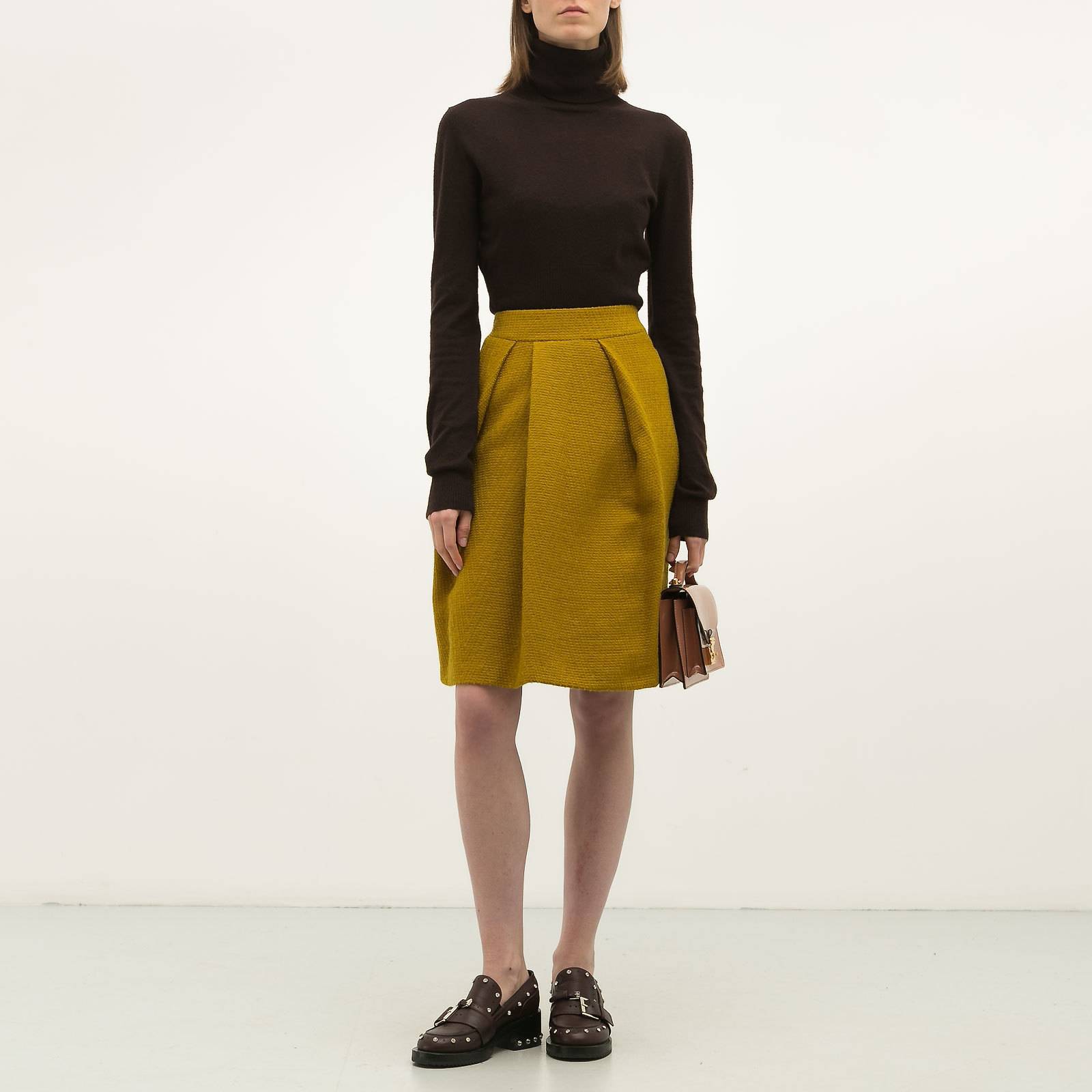 Юбка желтого цвета Dries Van Noten - фото из каталога магазина брендовой одежды Second Friend Store Юбка Dries Van Noten - купить оригинал в секонд-хенде SFS - 2