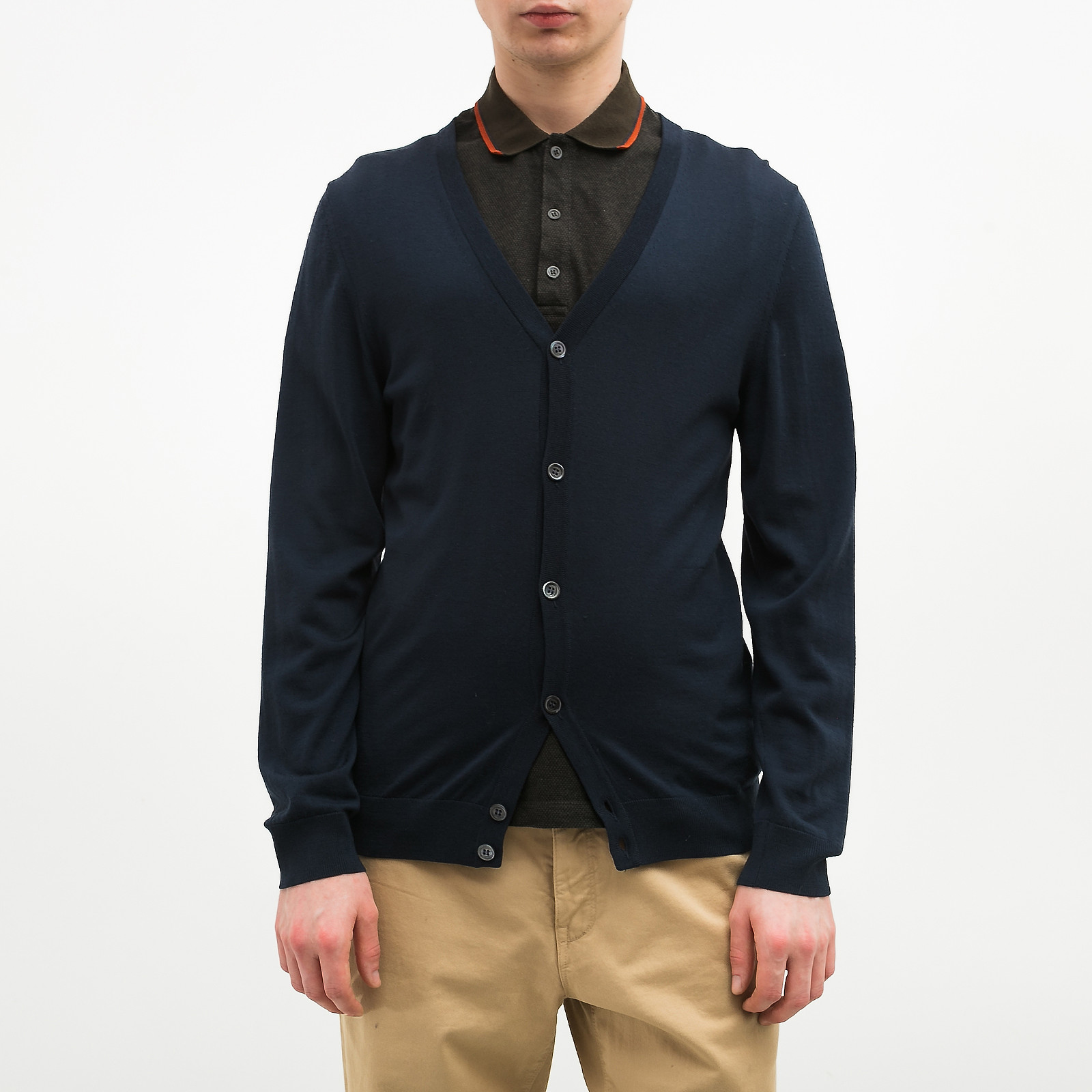 Кардиган синего цвета Gucci - фото из каталога магазина брендовой одежды Second Friend Store Кардиган Gucci - купить оригинал в секонд-хенде SFS - 1