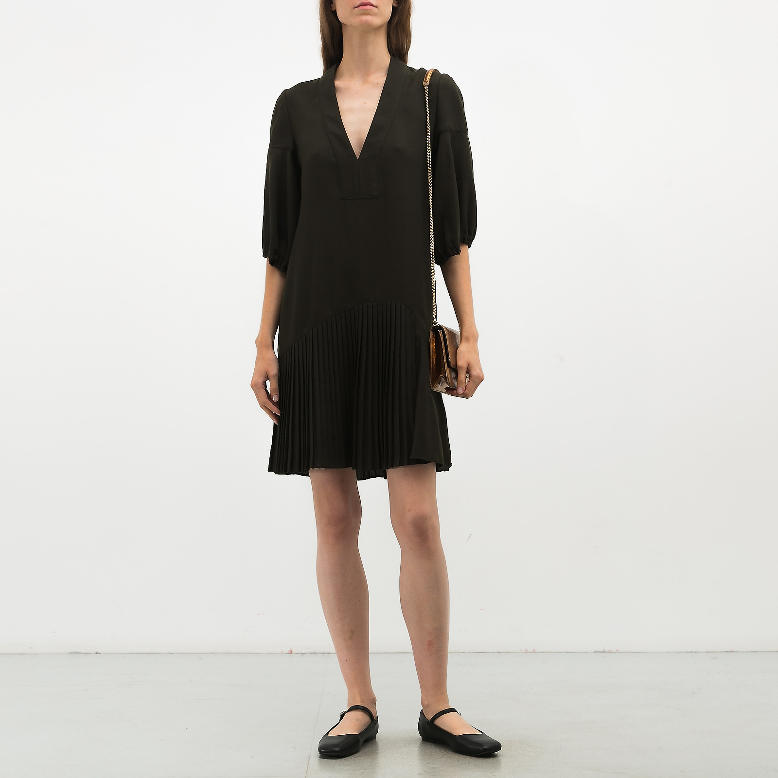 Платье зеленого цвета Givenchy - фото из каталога магазина брендовой одежды Second Friend Store Платье Givenchy - купить оригинал в секонд-хенде SFS - 3