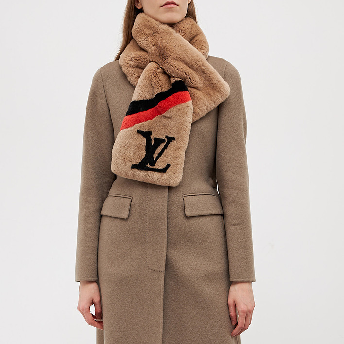 Шарф меховой Louis Vuitton