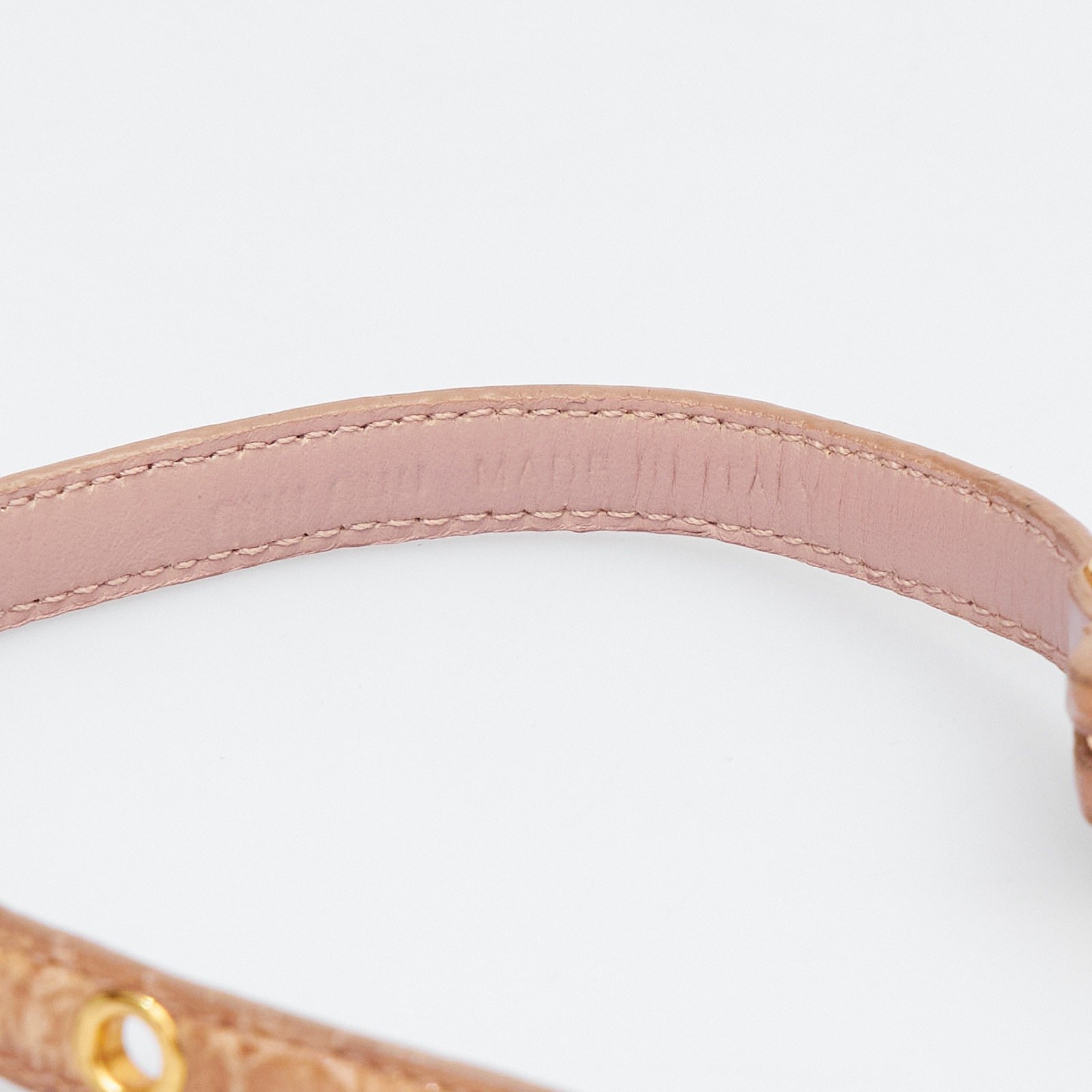 Браслет бежевого цвета Miu Miu - фото из каталога магазина брендовой одежды Second Friend Store Браслет Miu Miu - купить оригинал в секонд-хенде SFS - 4