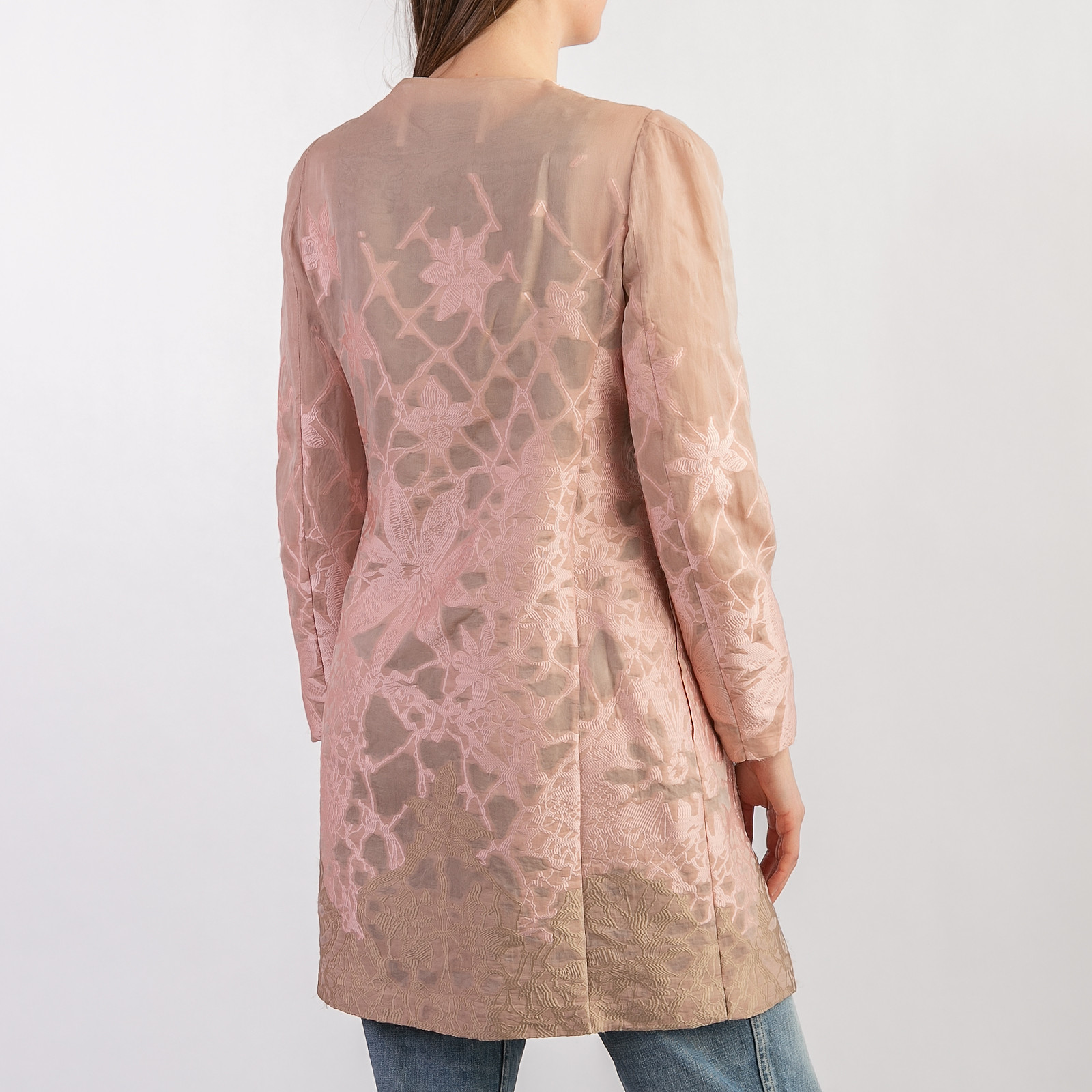 Пальто розового цвета Valentino - фото из каталога магазина брендовой одежды Second Friend Store Пальто Valentino - купить оригинал в секонд-хенде SFS - 2