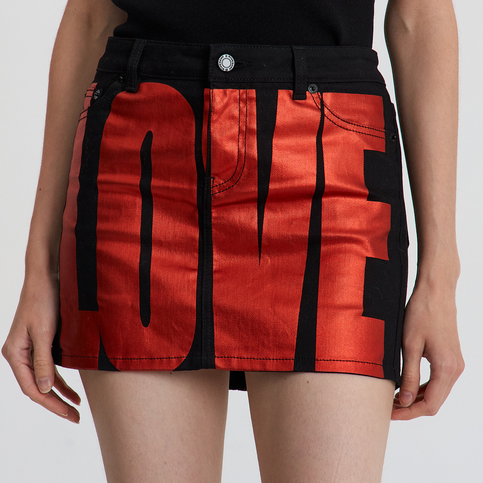 Юбка черного цвета Givenchy - фото из каталога магазина брендовой одежды Second Friend Store Юбка Givenchy - купить оригинал в секонд-хенде SFS - 4