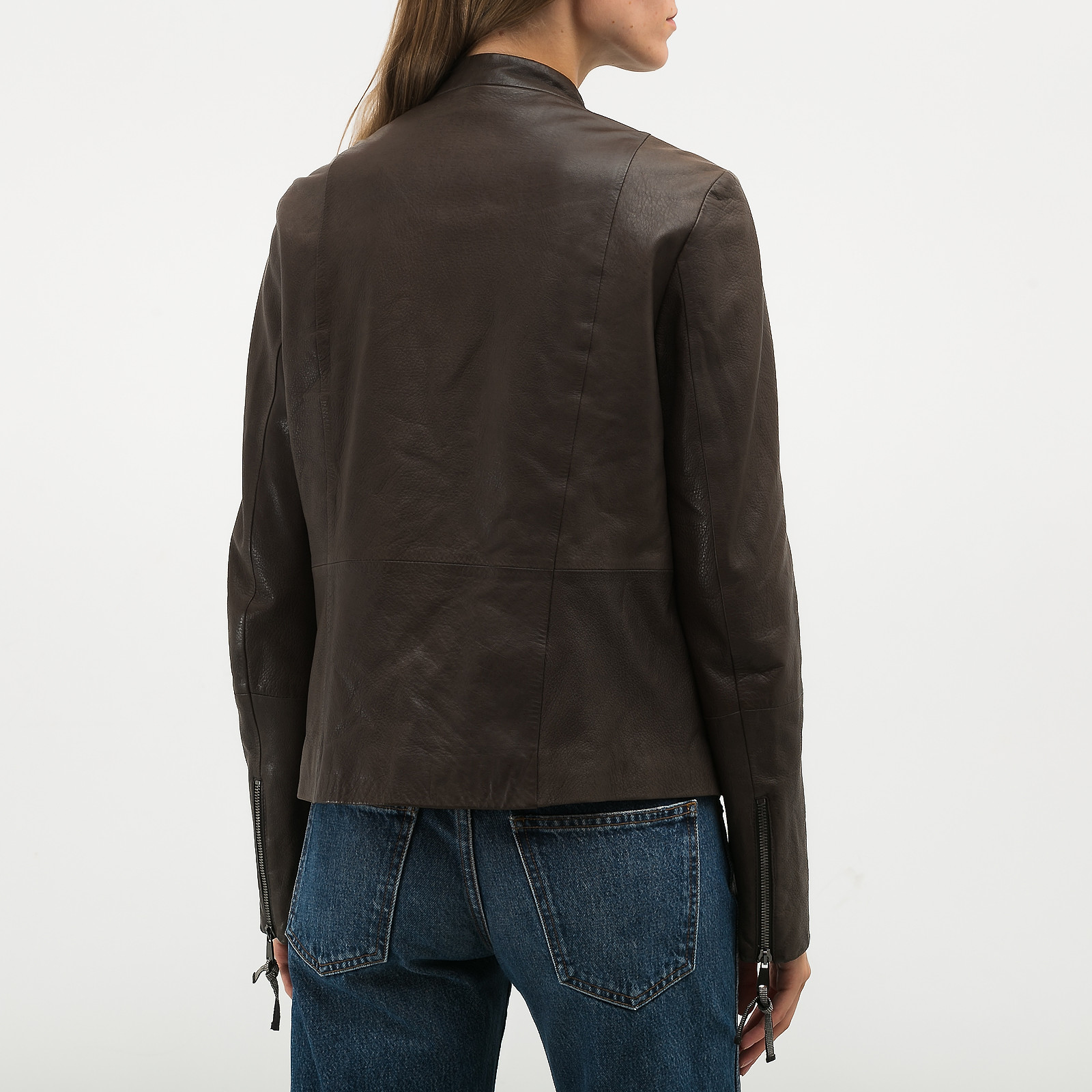 Куртка кожаная Brunello Cucinelli - купить оригинал в секонд-хенде SFS - 3
