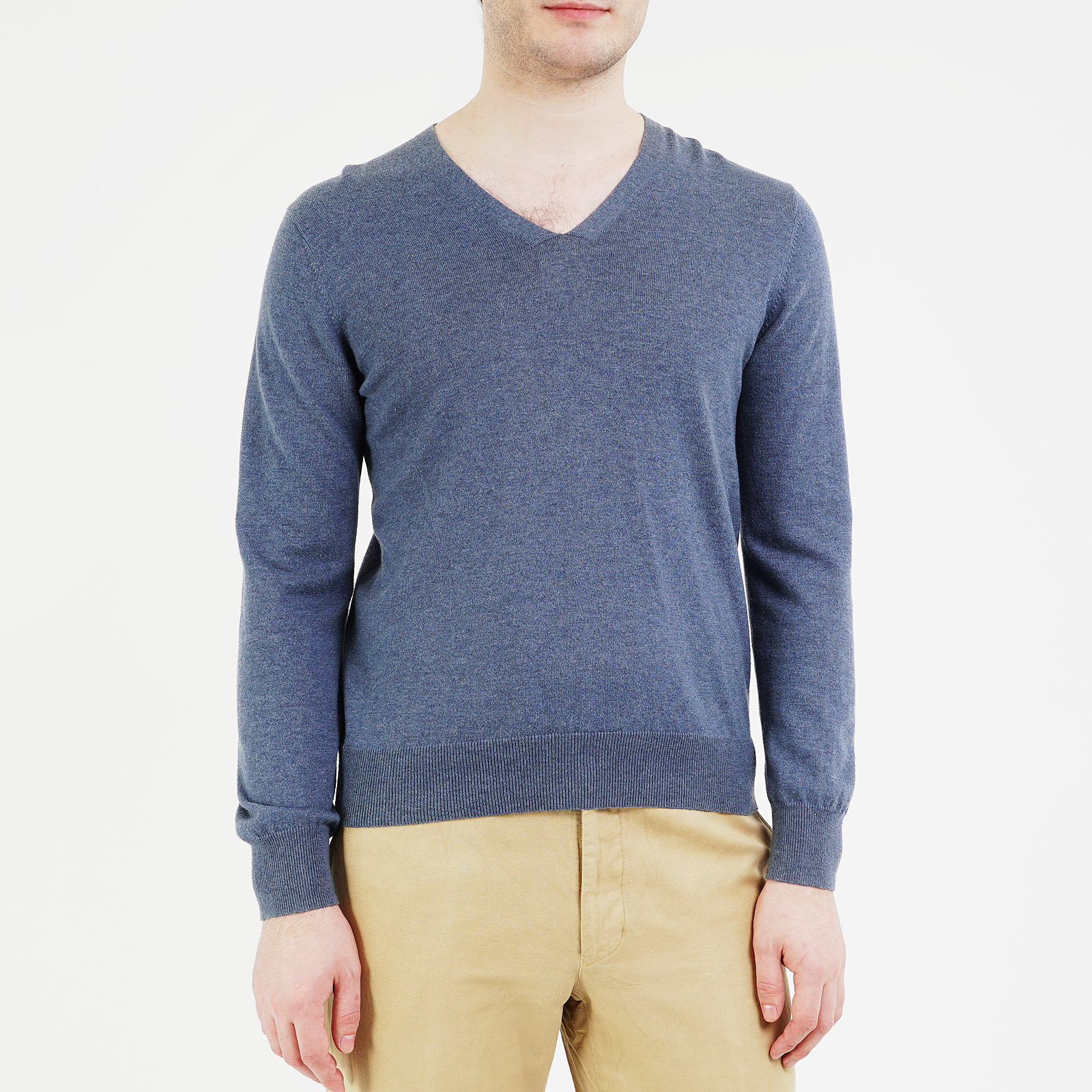 Джемпер голубого цвета Paul Smith Jeans - фото из каталога магазина брендовой одежды Second Friend Store Джемпер Paul Smith Jeans - купить оригинал в секонд-хенде SFS - 1