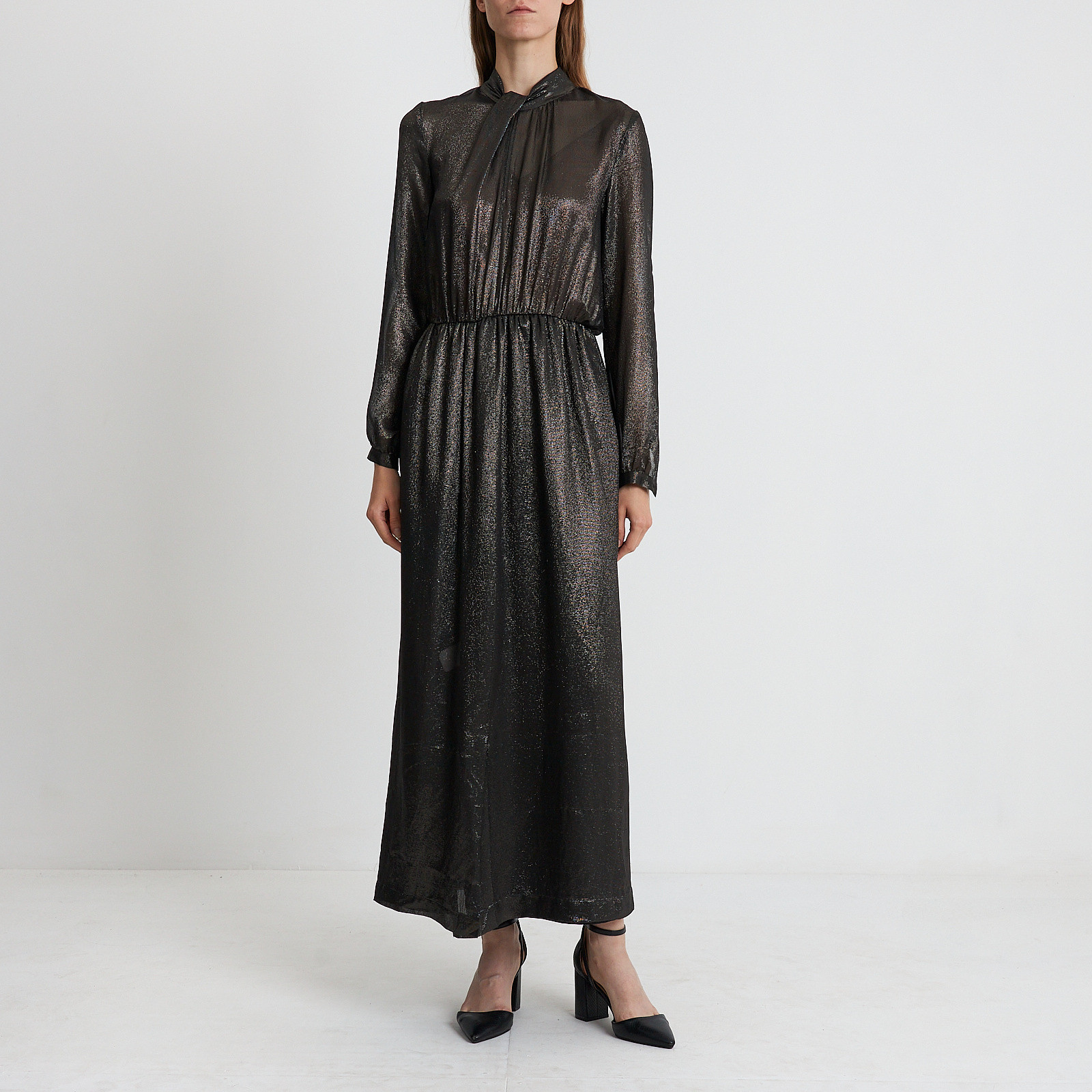 Платье черного цвета MSGM - фото из каталога магазина брендовой одежды Second Friend Store Платье MSGM - купить оригинал в секонд-хенде SFS - 1