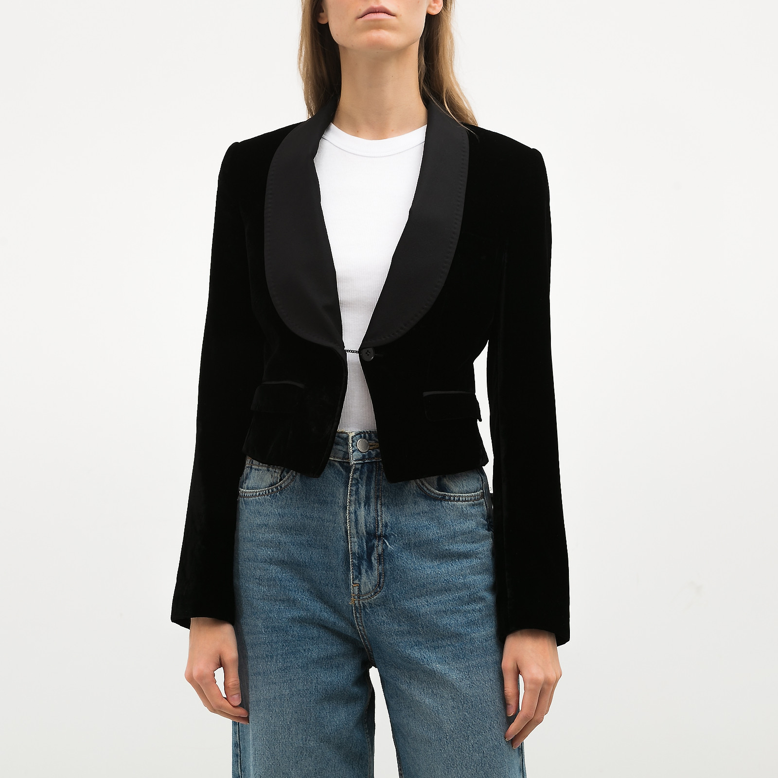 Жакет черного цвета Dolce&Gabbana - фото из каталога магазина брендовой одежды Second Friend Store Жакет Dolce&Gabbana - купить оригинал в секонд-хенде SFS - 1