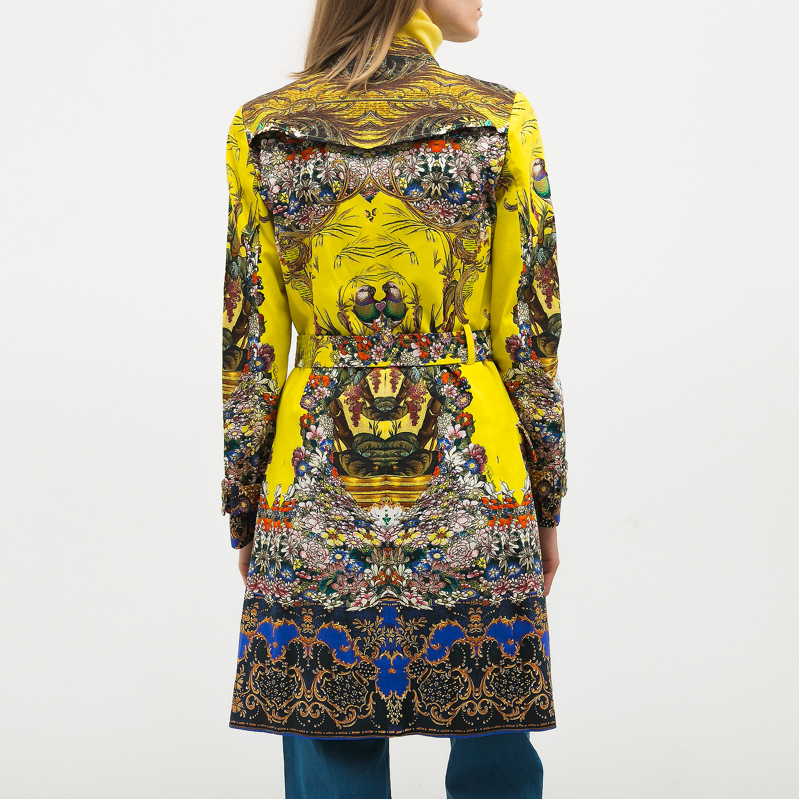 Пальто желтого цвета Roberto Cavalli - фото из каталога магазина брендовой одежды Second Friend Store Пальто Roberto Cavalli - купить оригинал в секонд-хенде SFS - 3