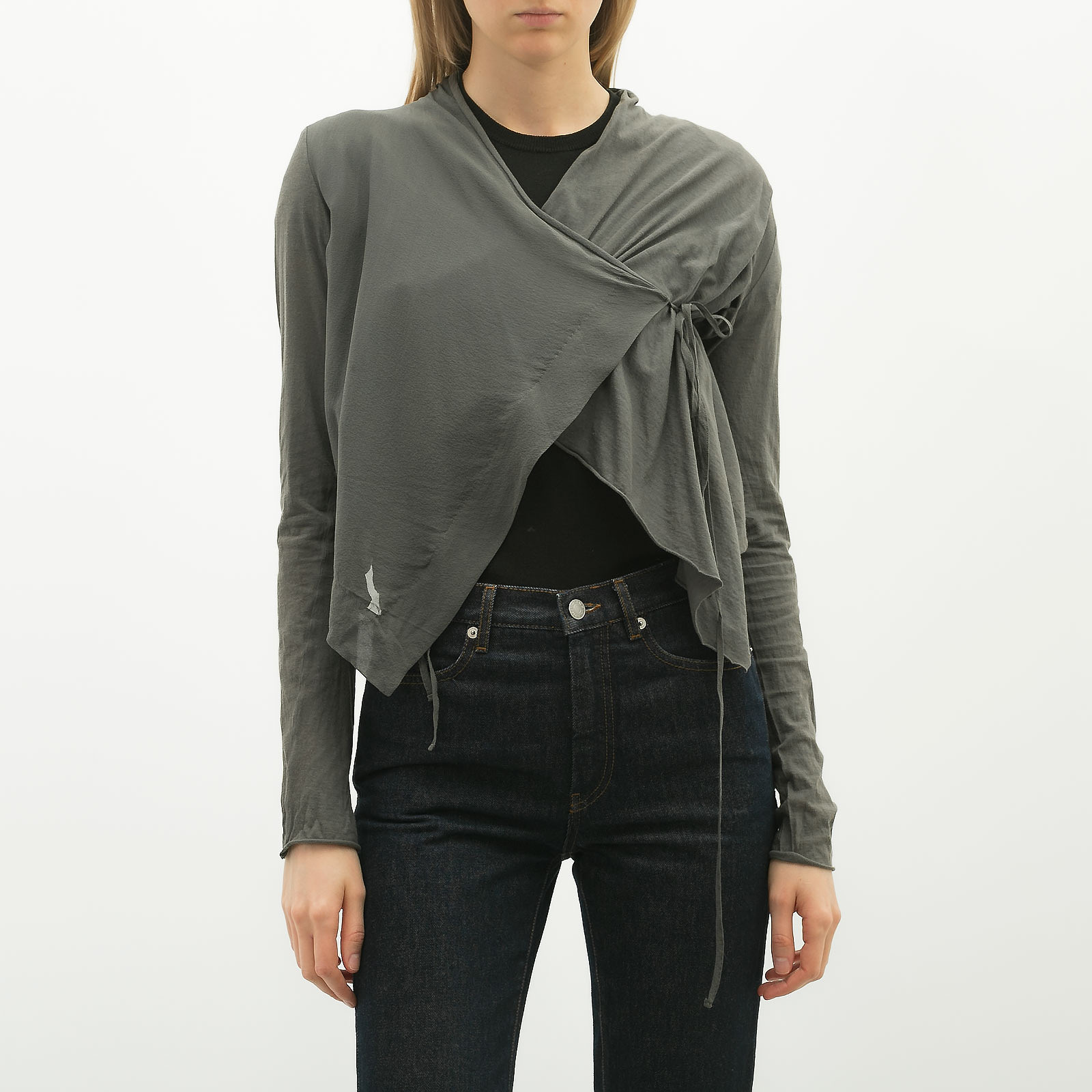 Кардиган серого цвета Ilaria Nistri - фото из каталога магазина брендовой одежды Second Friend Store Кардиган Ilaria Nistri - купить оригинал в секонд-хенде SFS - 1