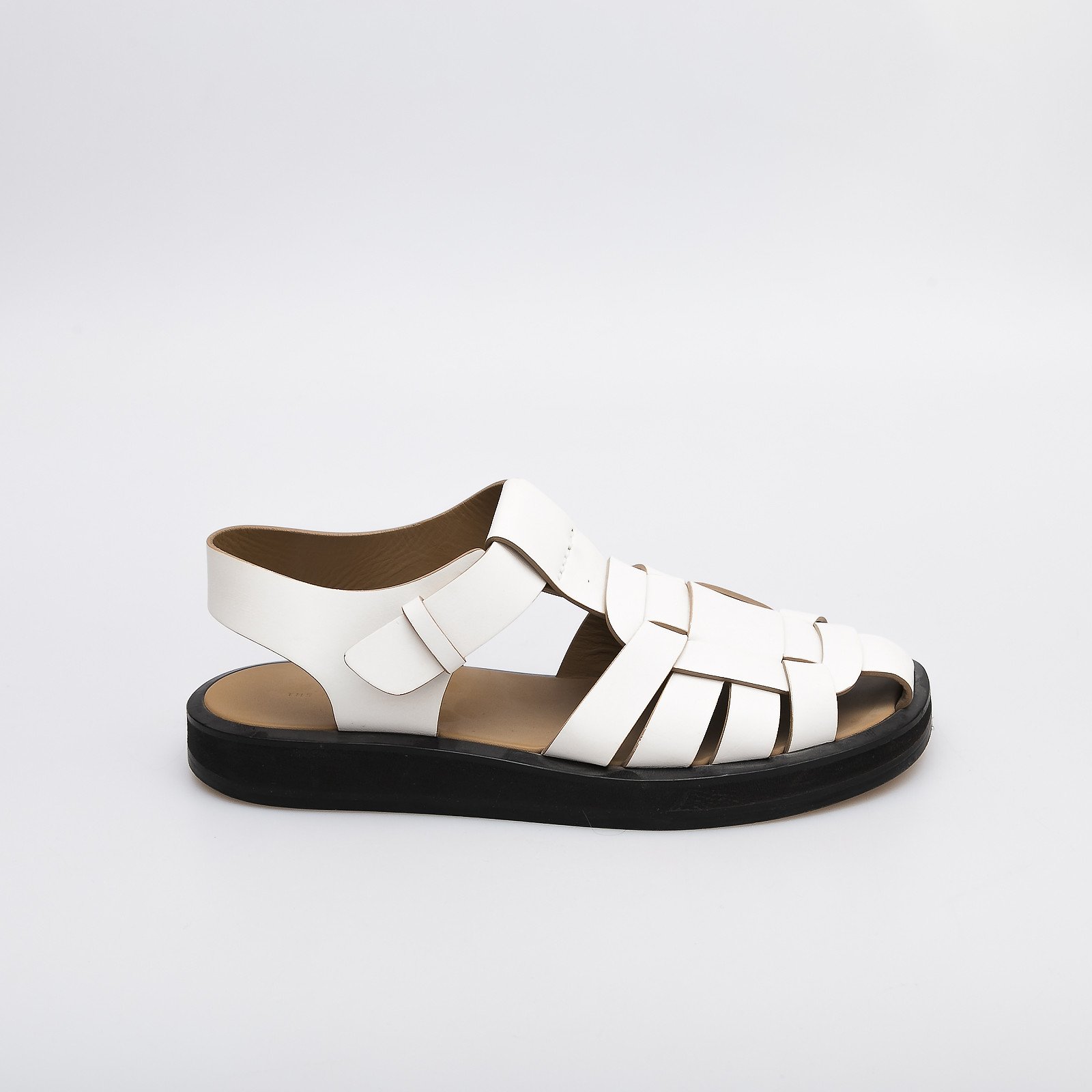 Сандалии белого цвета The Row - фото из каталога магазина брендовой одежды Second Friend Store Сандалии The Row - купить оригинал в секонд-хенде SFS - 1