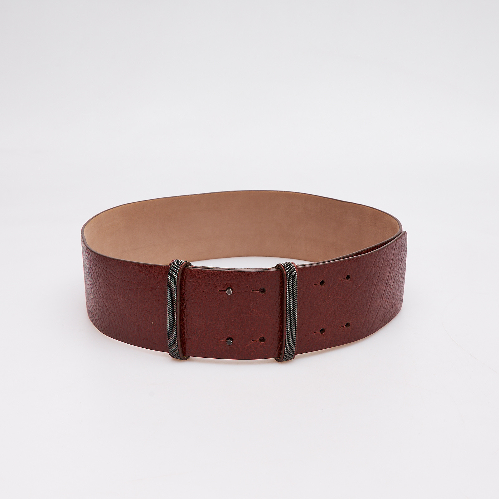 Ремень коричневого цвета Brunello Cucinelli - фото из каталога магазина брендовой одежды Second Friend Store Ремень Brunello Cucinelli - купить оригинал в секонд-хенде SFS - 3