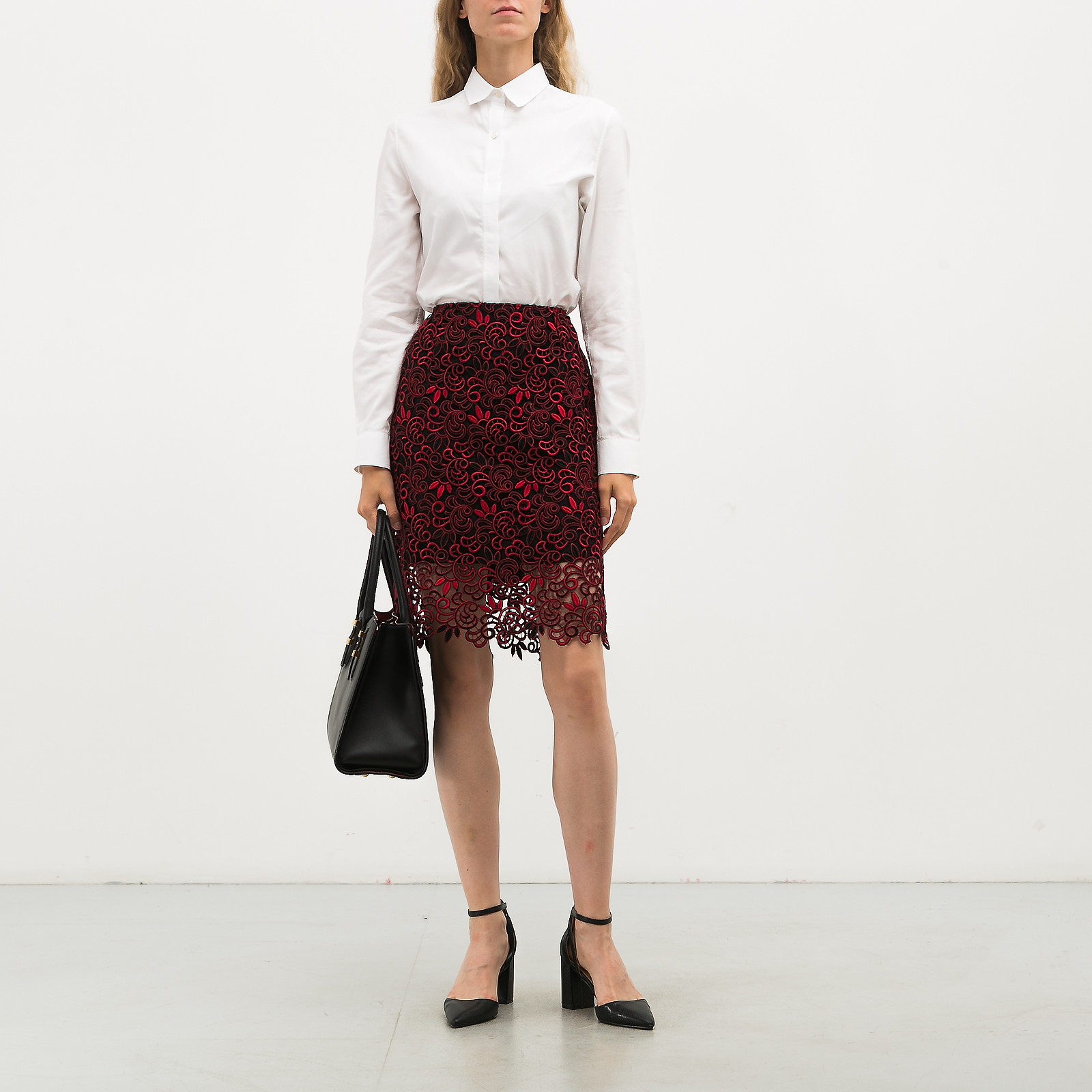 Юбка бежевого цвета Oscar de la Renta - фото из каталога магазина брендовой одежды Second Friend Store Юбка Oscar de la Renta - купить оригинал в секонд-хенде SFS - 3
