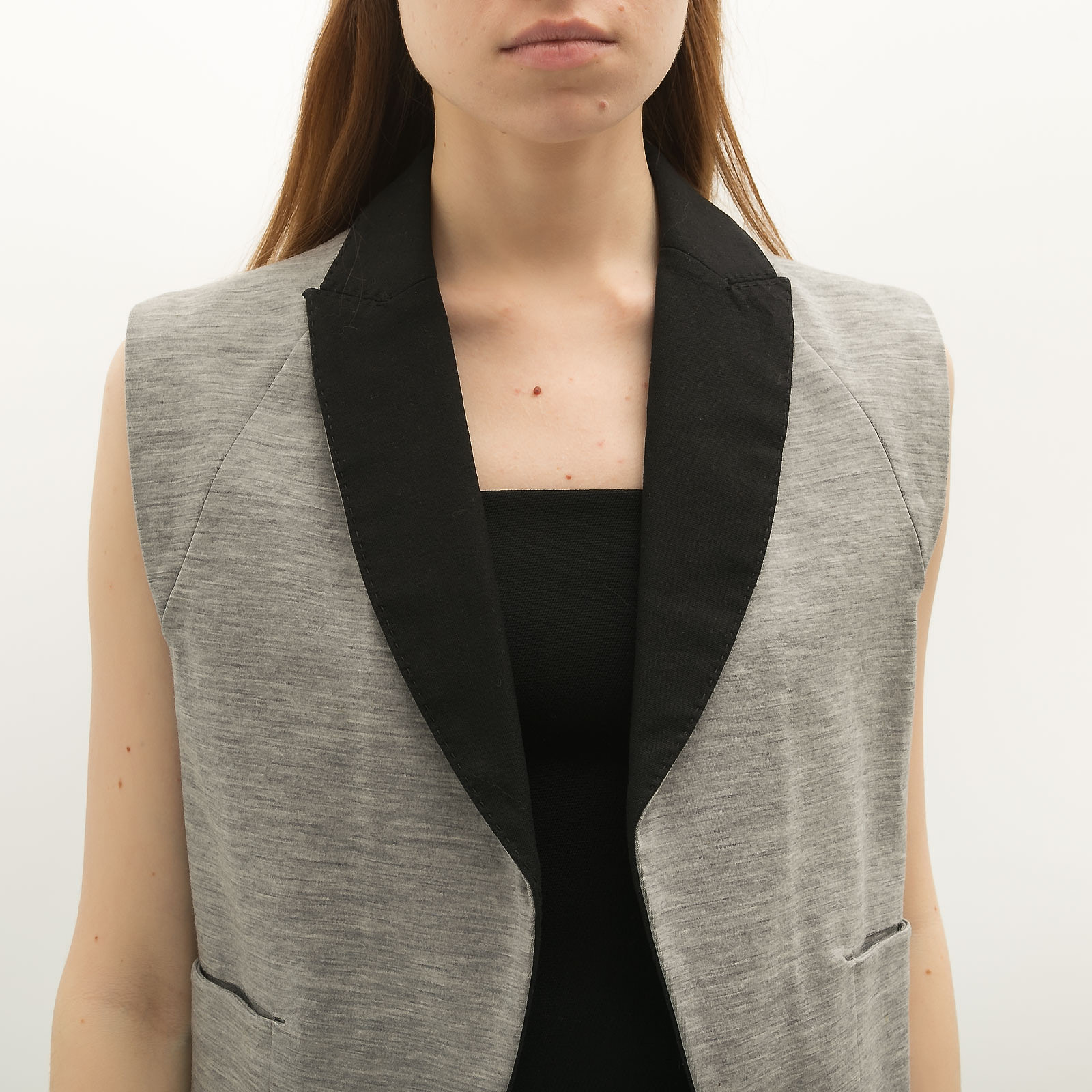 Жилет серого цвета Alexander Wang - фото из каталога магазина брендовой одежды Second Friend Store Жилет Alexander Wang - купить оригинал в секонд-хенде SFS - 4