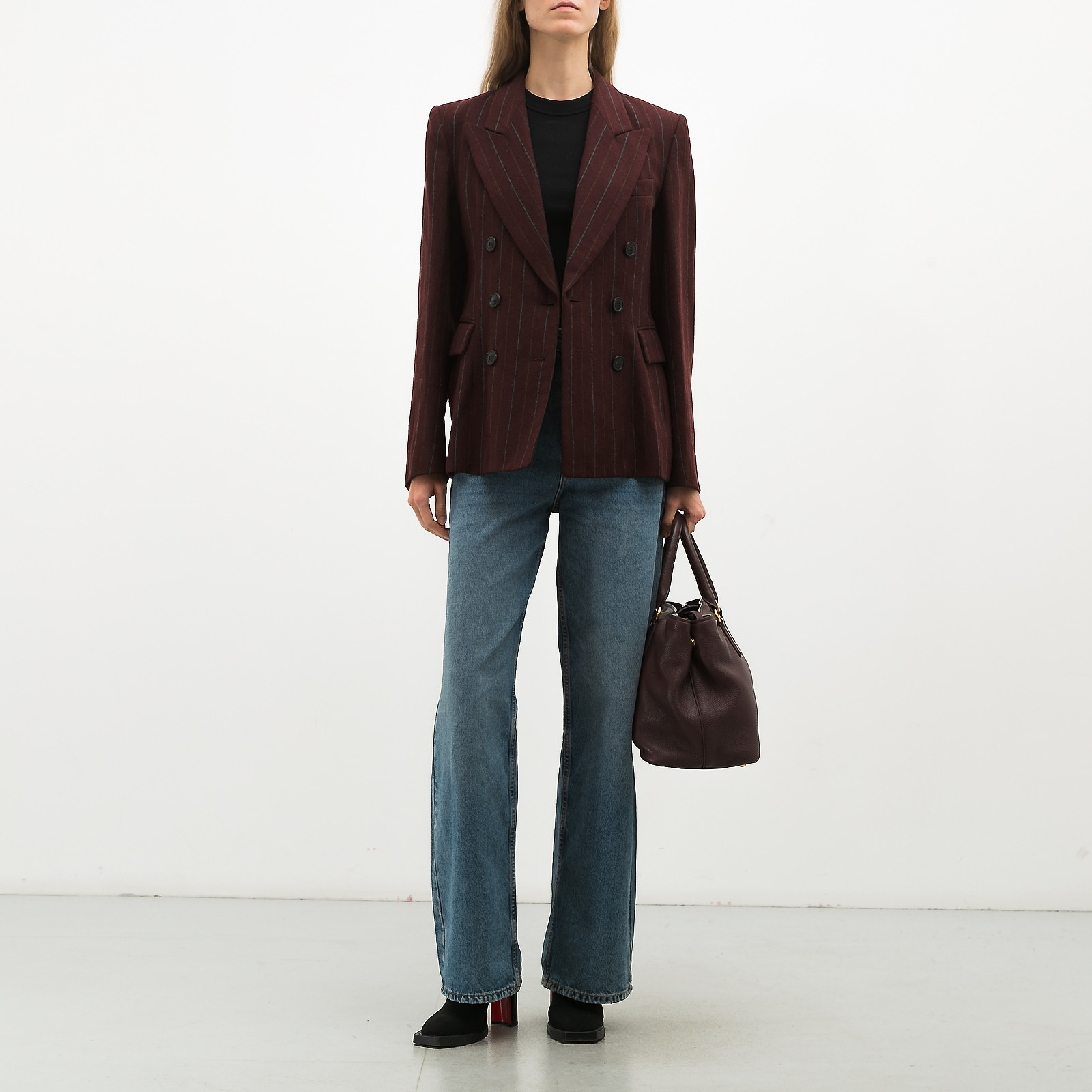 Пиджак бордового цвета Isabel Marant - фото из каталога магазина брендовой одежды Second Friend Store Пиджак Isabel Marant - купить оригинал в секонд-хенде SFS - 2