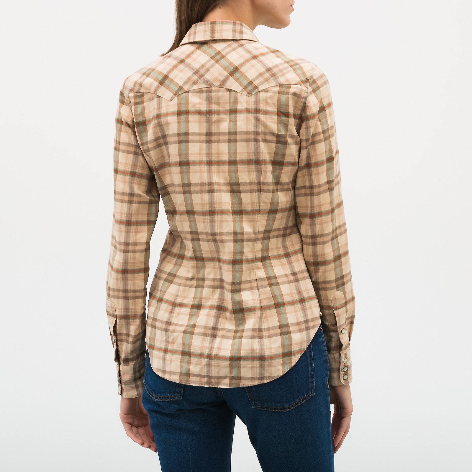 Рубашка бежевого цвета Ralph Lauren - фото из каталога магазина брендовой одежды Second Friend Store Рубашка Ralph Lauren - купить оригинал в секонд-хенде SFS - 3
