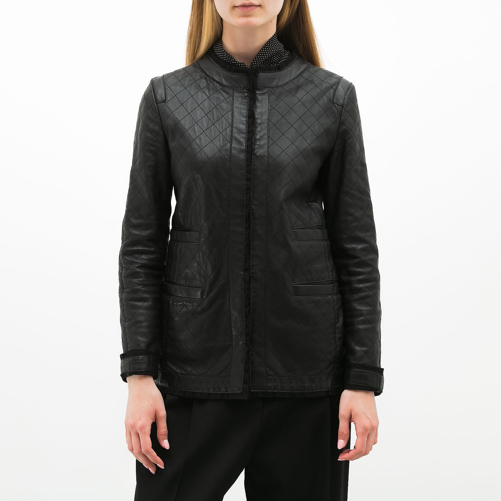 Куртка кожаная D&G - купить оригинал в секонд-хенде SFS - 1