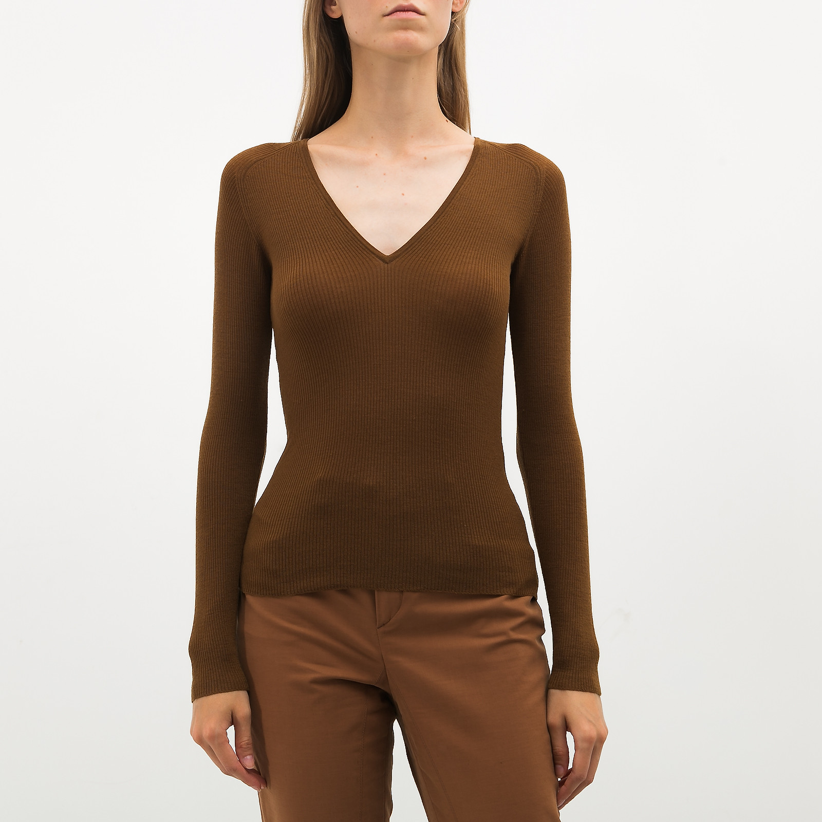 Джемпер коричневого цвета Gucci - фото из каталога магазина брендовой одежды Second Friend Store Джемпер Gucci - купить оригинал в секонд-хенде SFS - 1