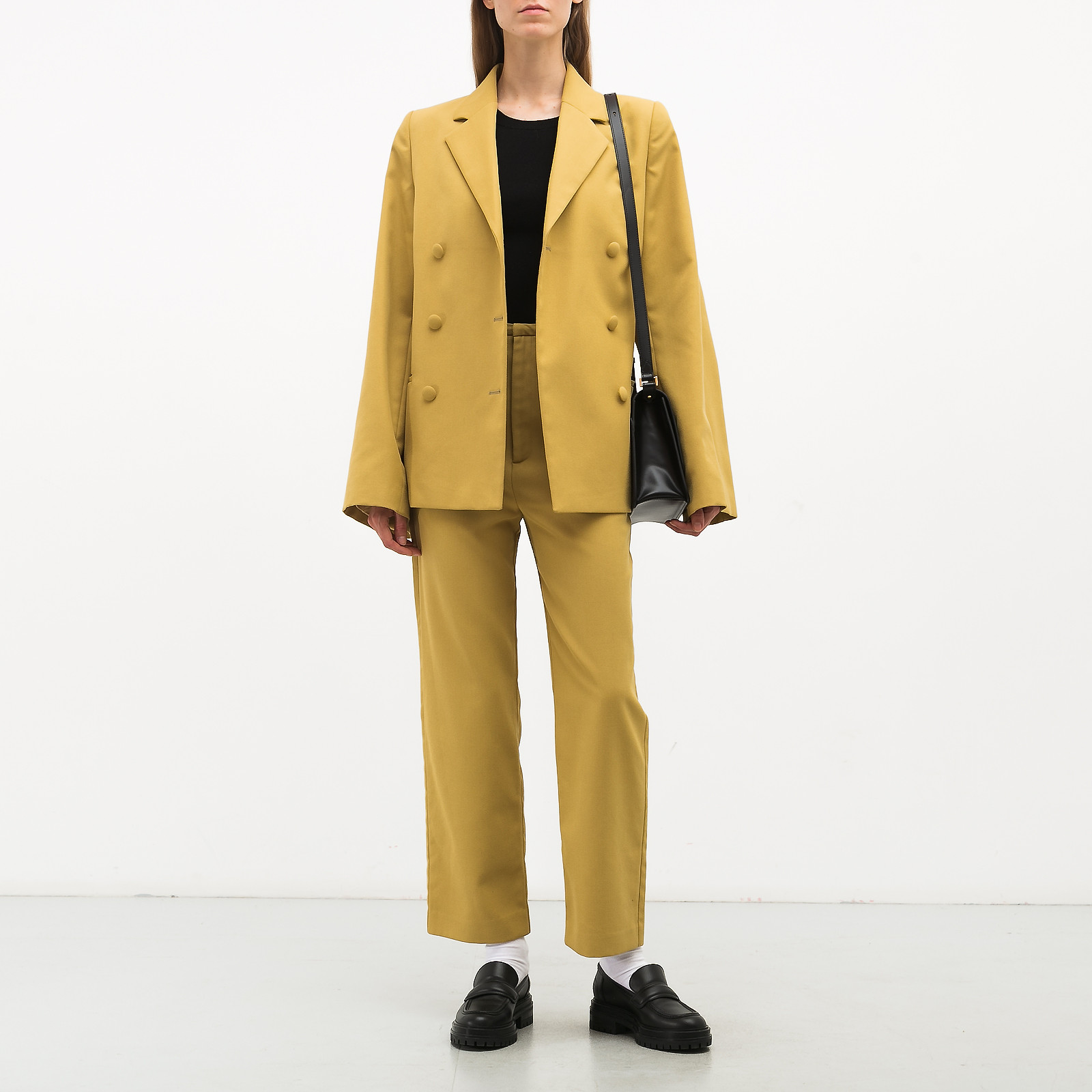 Брюки зеленого цвета Toteme - фото из каталога магазина брендовой одежды Second Friend Store Брюки Toteme - купить оригинал в секонд-хенде SFS - 4