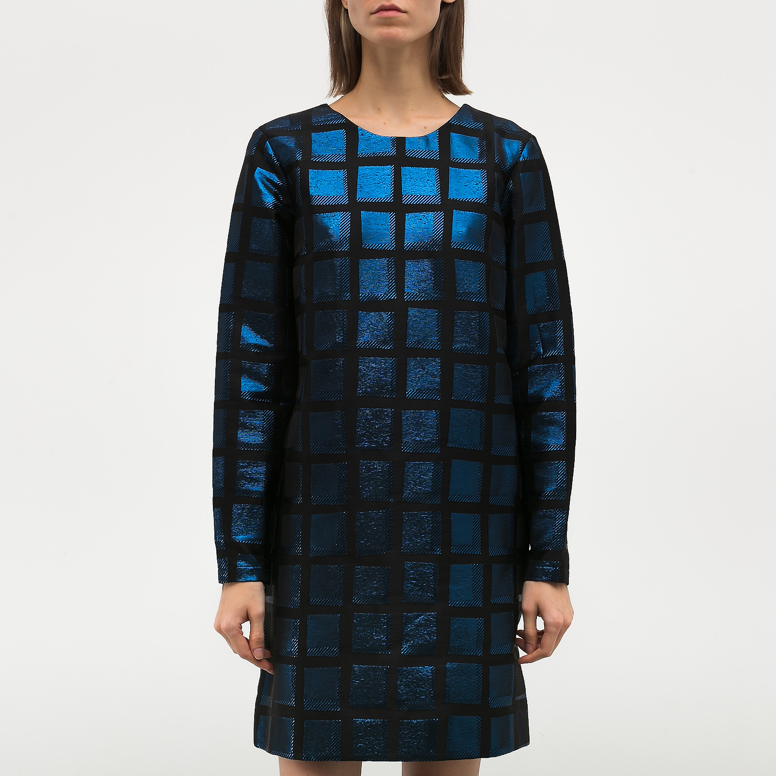 Платье синего цвета Kenzo - фото из каталога магазина брендовой одежды Second Friend Store Платье Kenzo - купить оригинал в секонд-хенде SFS - 1