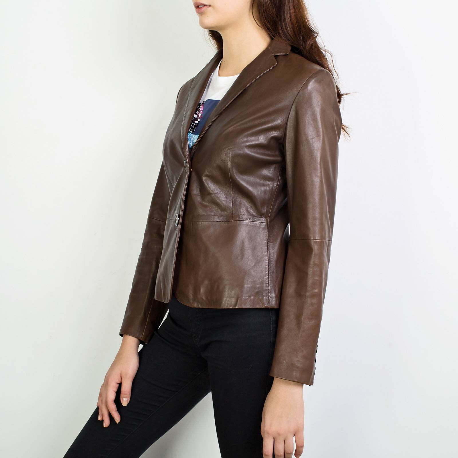 Кожаный пиджак Weekend Max Mara - купить оригинал в секонд-хенде SFS