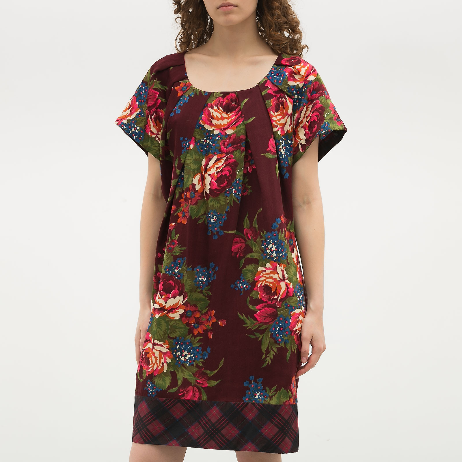 Платье  бордового цвета Kenzo - фото из каталога магазина брендовой одежды Second Friend Store Платье Kenzo - купить оригинал в секонд-хенде SFS - 1