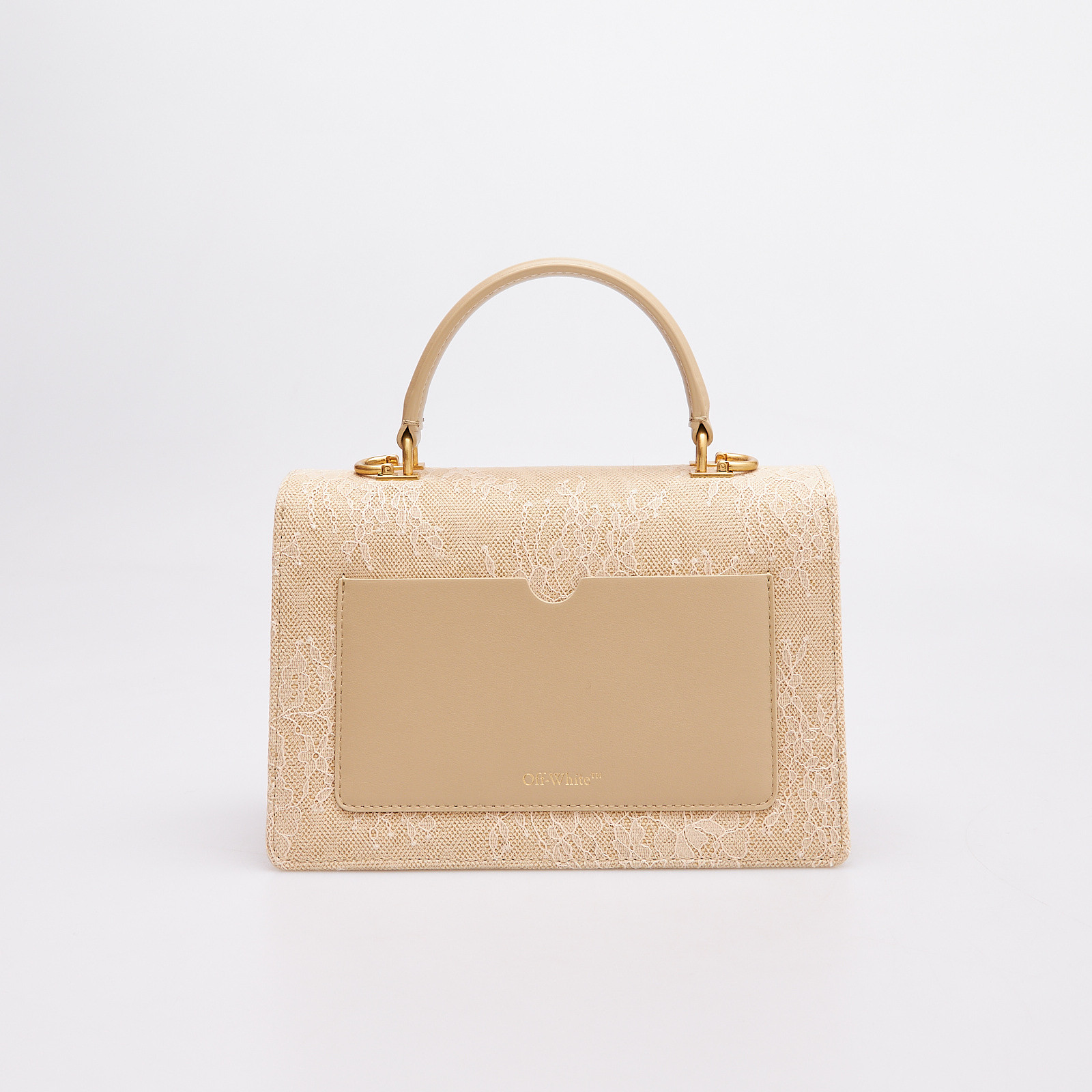 Сумка бежевого цвета Off-White - фото из каталога магазина брендовой одежды Second Friend Store Сумка Off-White - купить оригинал в секонд-хенде SFS - 4