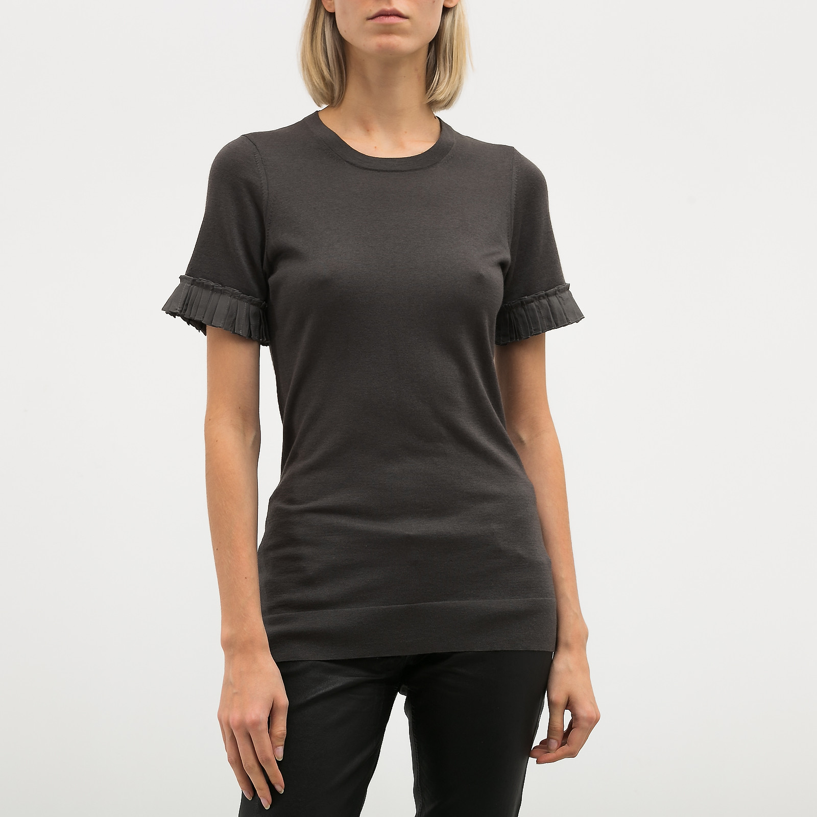 Джемпер серого цвета Burberry - фото из каталога магазина брендовой одежды Second Friend Store Джемпер Burberry - купить оригинал в секонд-хенде SFS - 1