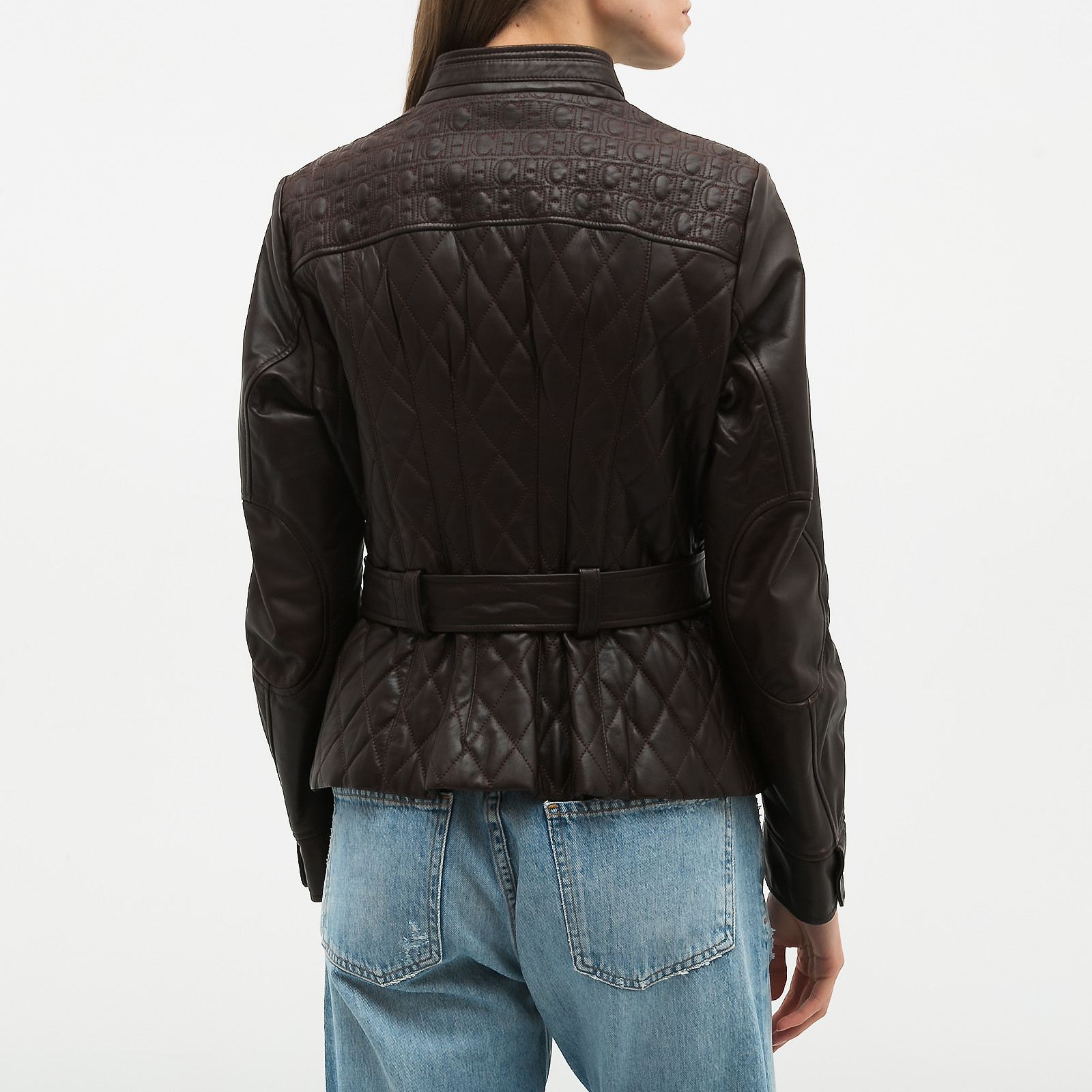 Кожаная куртка Carolina Herrera - купить оригинал в секонд-хенде SFS
