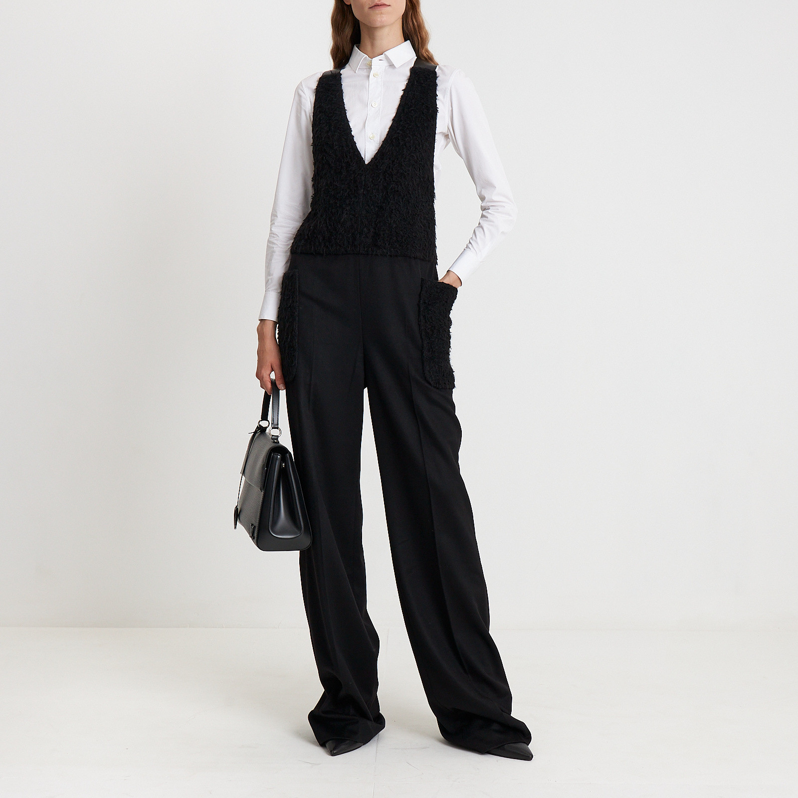 Комбинезон черного цвета Max Mara - фото из каталога магазина брендовой одежды Second Friend Store Комбинезон Max Mara - купить оригинал в секонд-хенде SFS - 2