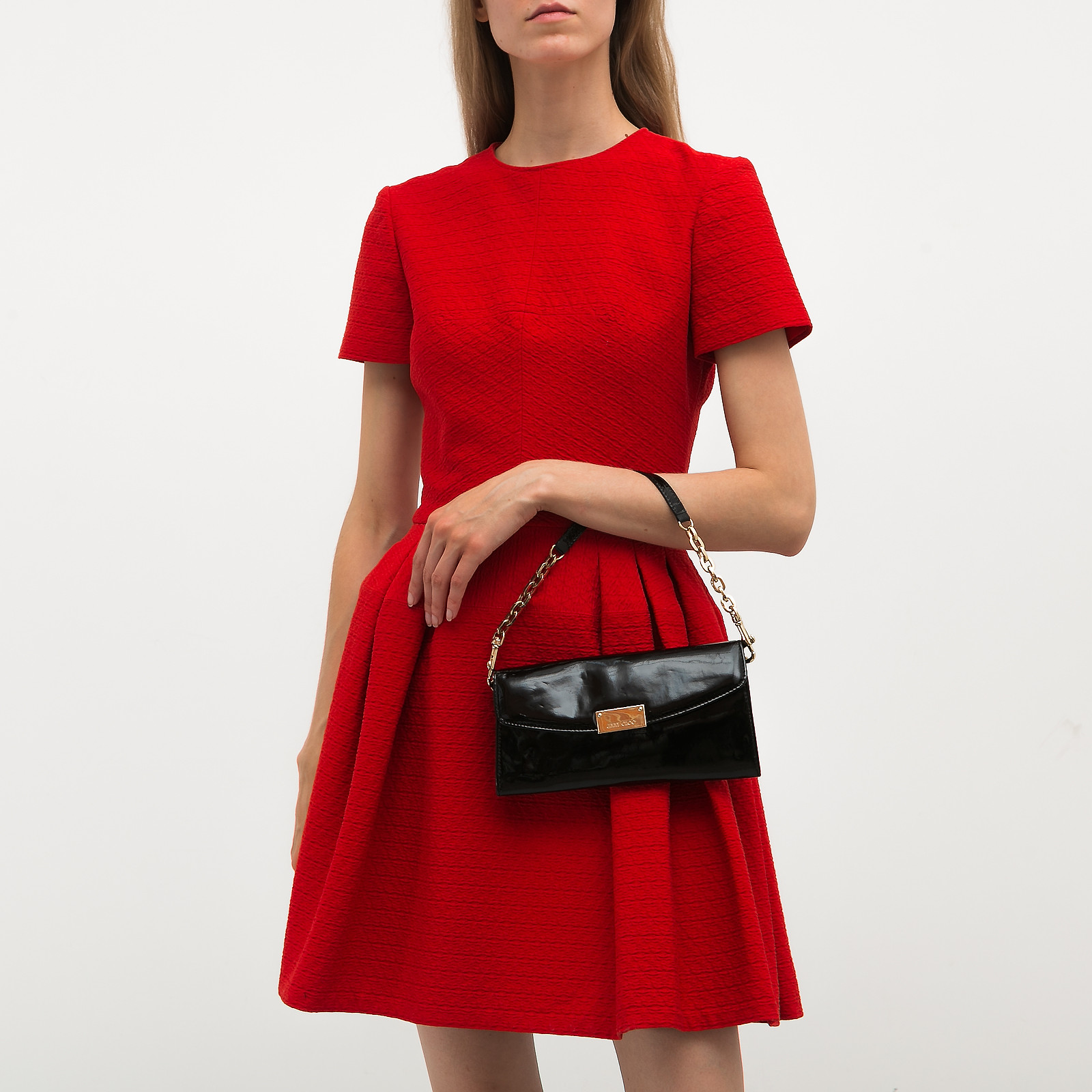 Сумка черного цвета Jimmy Choo - фото из каталога магазина брендовой одежды Second Friend Store Сумка Jimmy Choo - купить оригинал в секонд-хенде SFS - 2