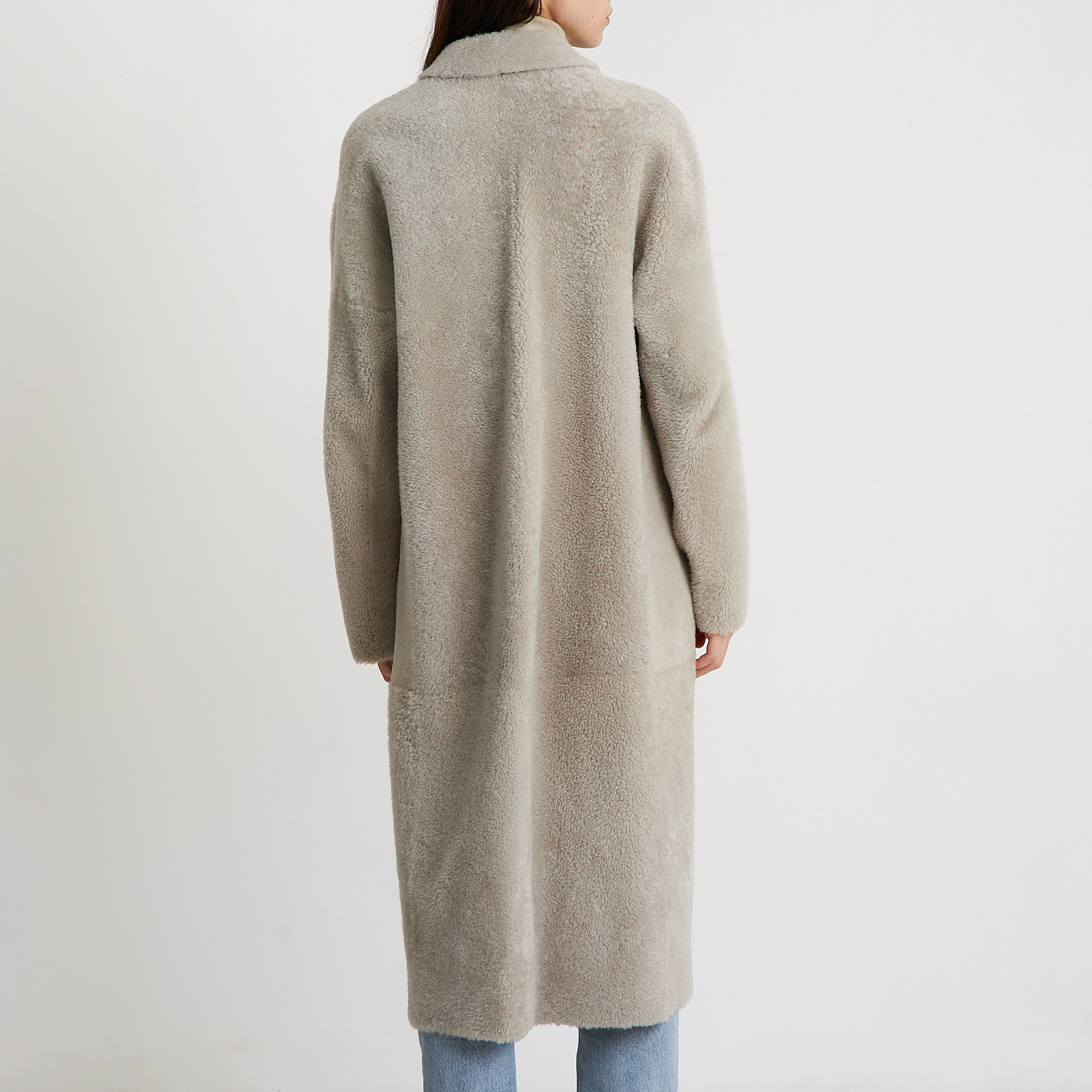 Пальто серого цвета Max Mara - фото из каталога магазина брендовой одежды Second Friend Store Пальто Max Mara - купить оригинал в секонд-хенде SFS - 3