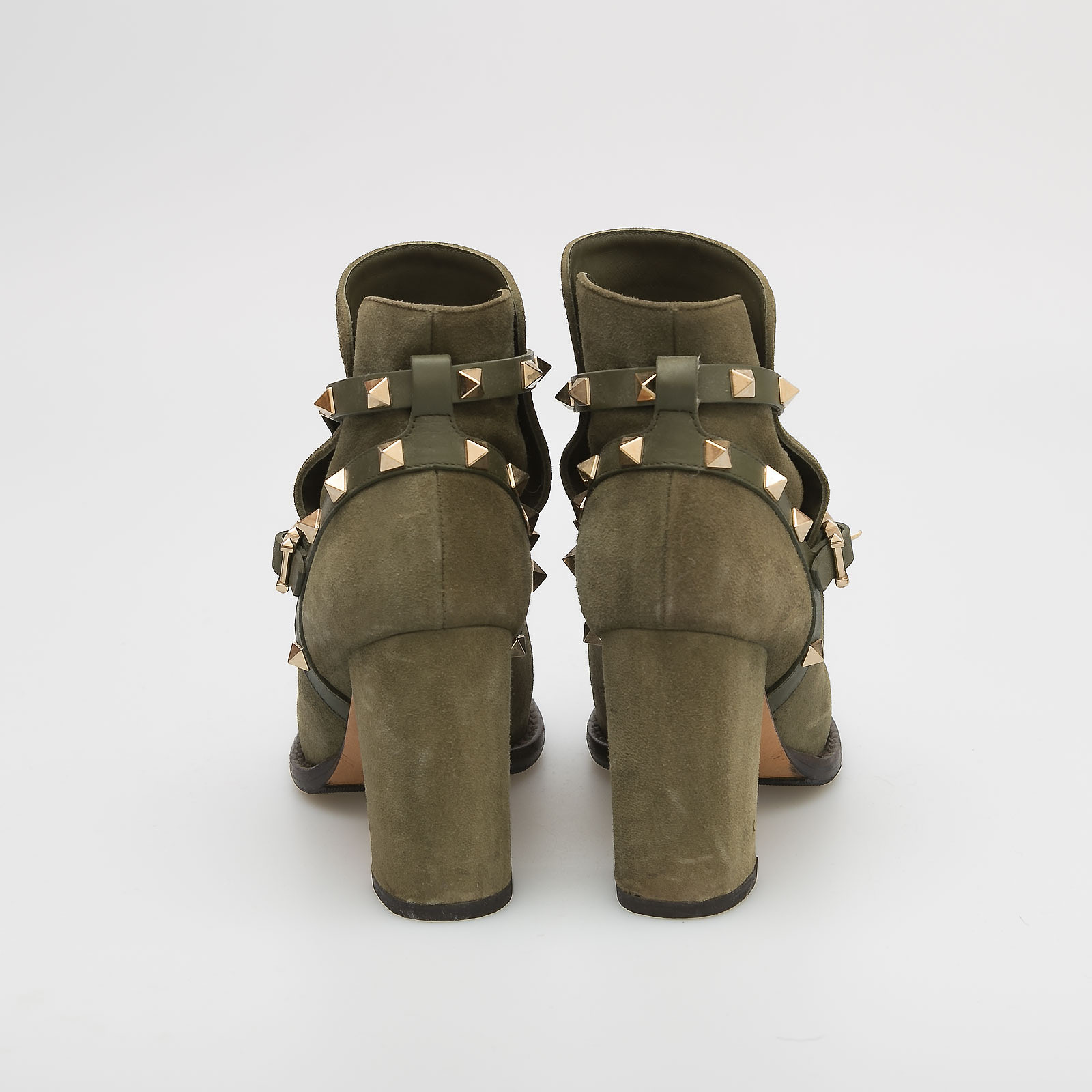 Ботильоны зеленого цвета Valentino - фото из каталога магазина брендовой одежды Second Friend Store Ботильоны Valentino - купить оригинал в секонд-хенде SFS - 4