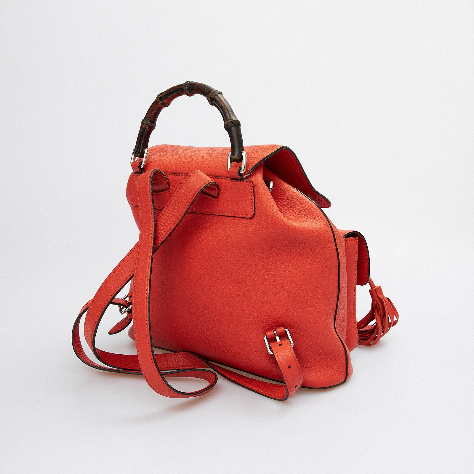 Рюкзак оранжевого цвета Gucci - фото из каталога магазина брендовой одежды Second Friend Store Рюкзак Gucci - купить оригинал в секонд-хенде SFS - 4