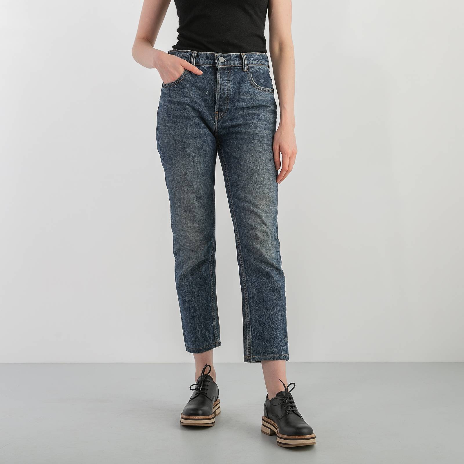 Джинсы Denim X Alexander Wang синие, купить за 6400 ₽ SFS