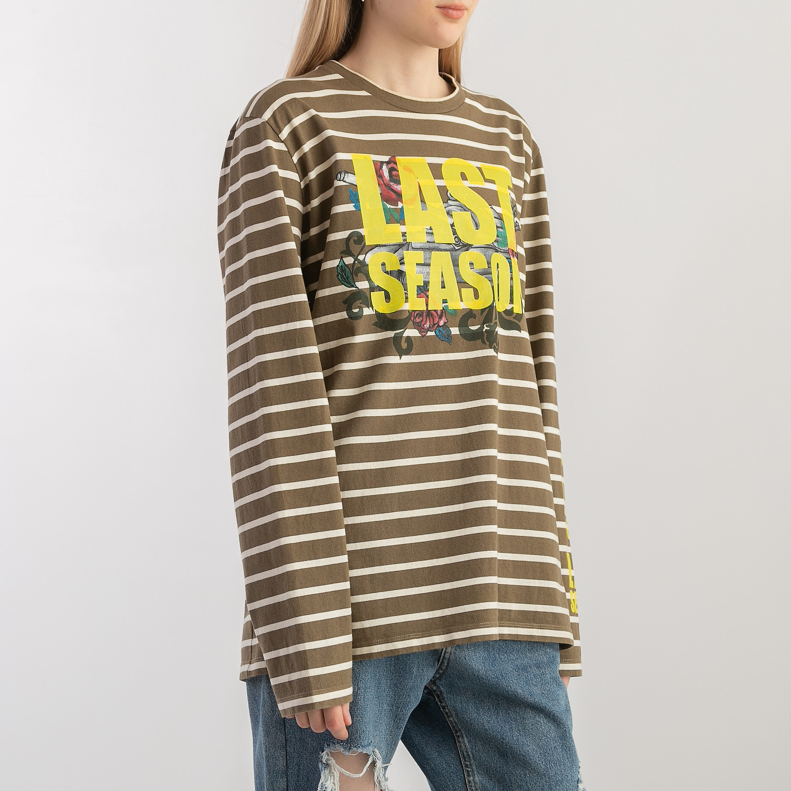 Лонгслив  зеленого цвета Tigran Avetisyan x SFS - фото из каталога магазина брендовой одежды Second Friend Store Лонгслив Tigran Avetisyan x SFS - купить оригинал в секонд-хенде SFS - 7