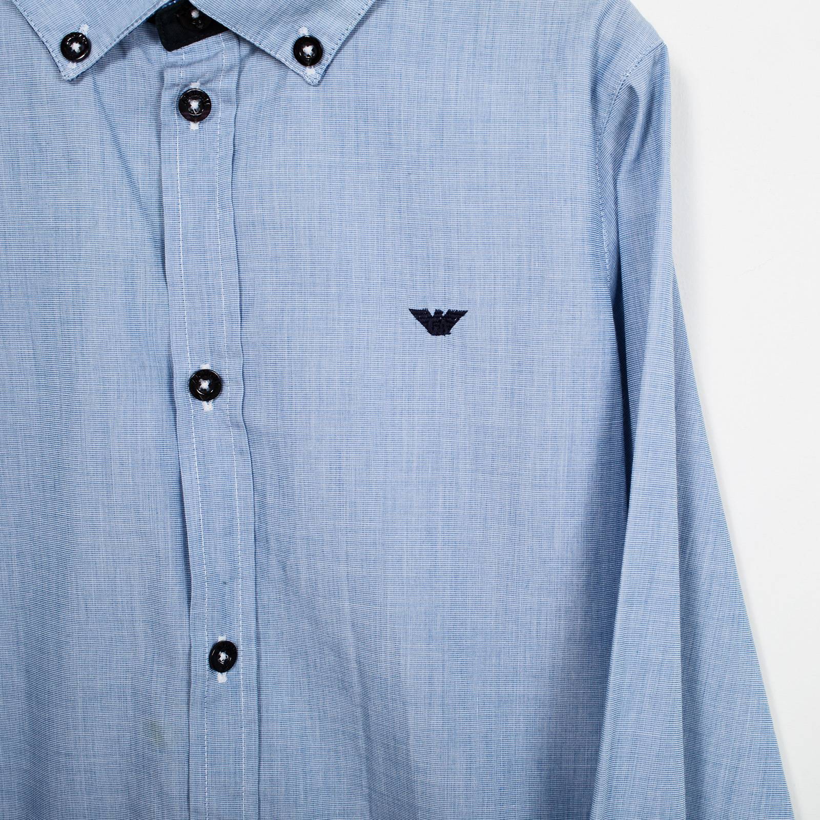 Рубашка Armani Junior голубые, - купить за 2400 ₽