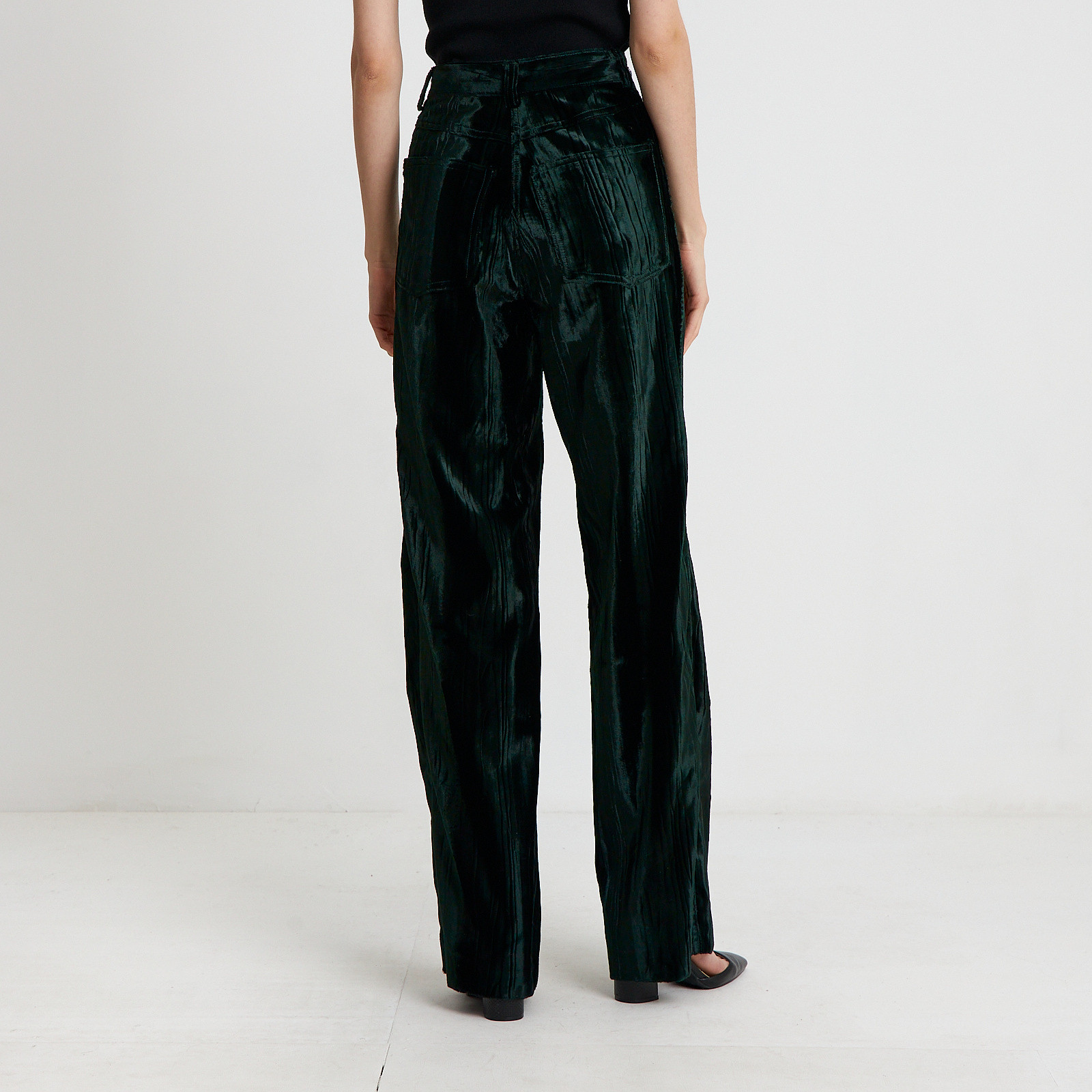 Костюм зеленого цвета Dries Van Noten - фото из каталога магазина брендовой одежды Second Friend Store Костюм Dries Van Noten - купить оригинал в секонд-хенде SFS - 7