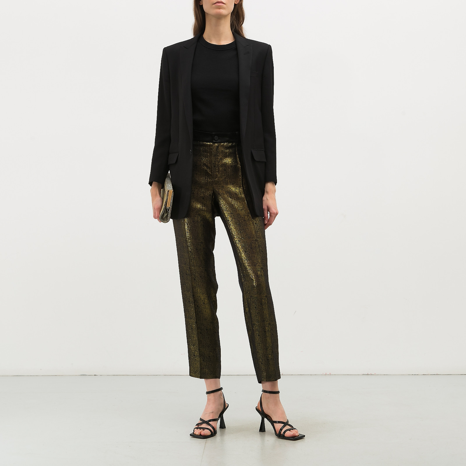 Брюки золотого цвета Lanvin - фото из каталога магазина брендовой одежды Second Friend Store Брюки Lanvin - купить оригинал в секонд-хенде SFS - 2