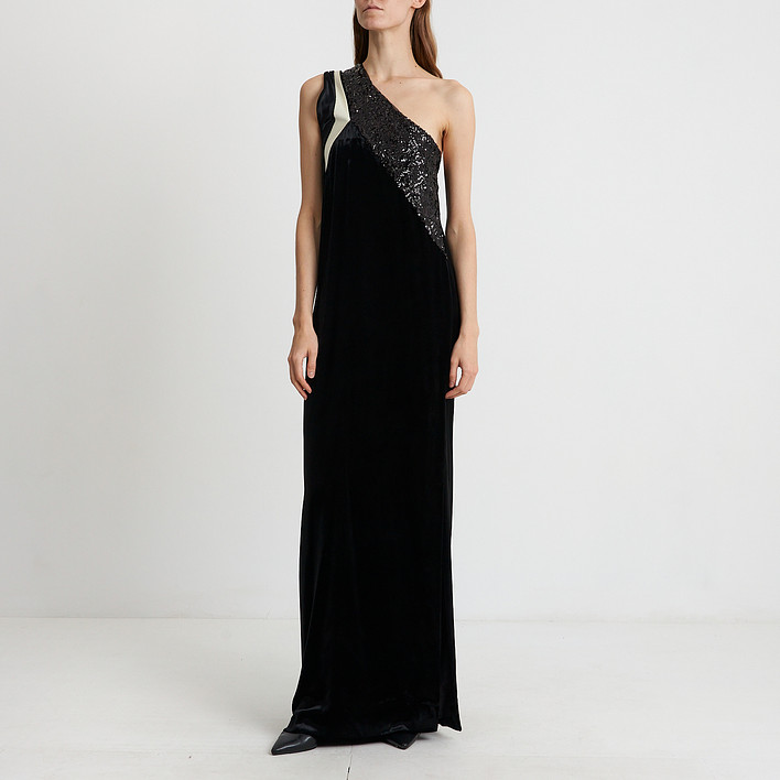 Платье ч Lanvin