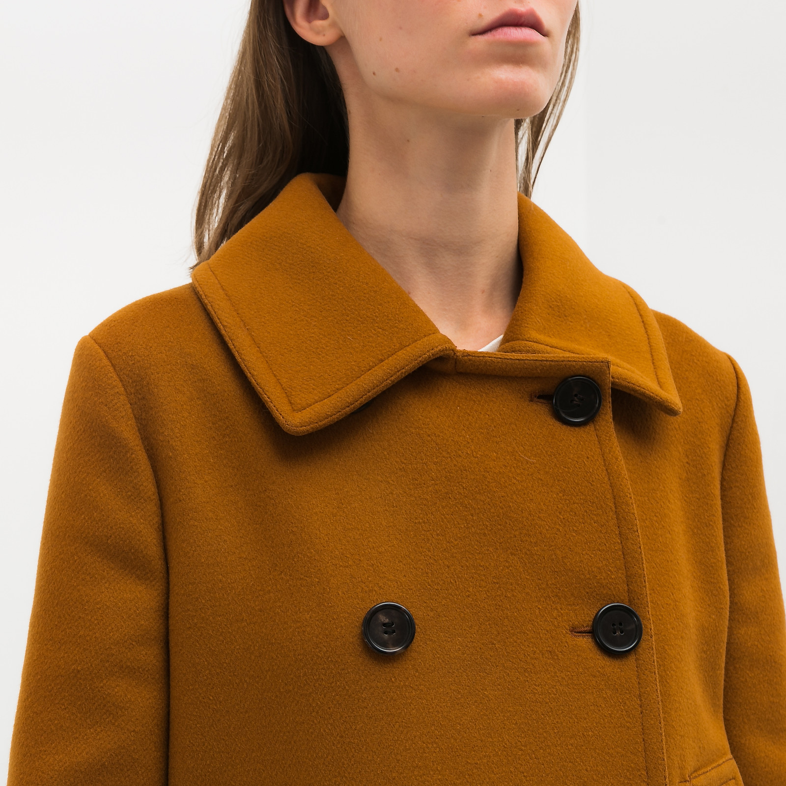 Пальто коричневого цвета Marni - фото из каталога магазина брендовой одежды Second Friend Store Пальто Marni - купить оригинал в секонд-хенде SFS - 4