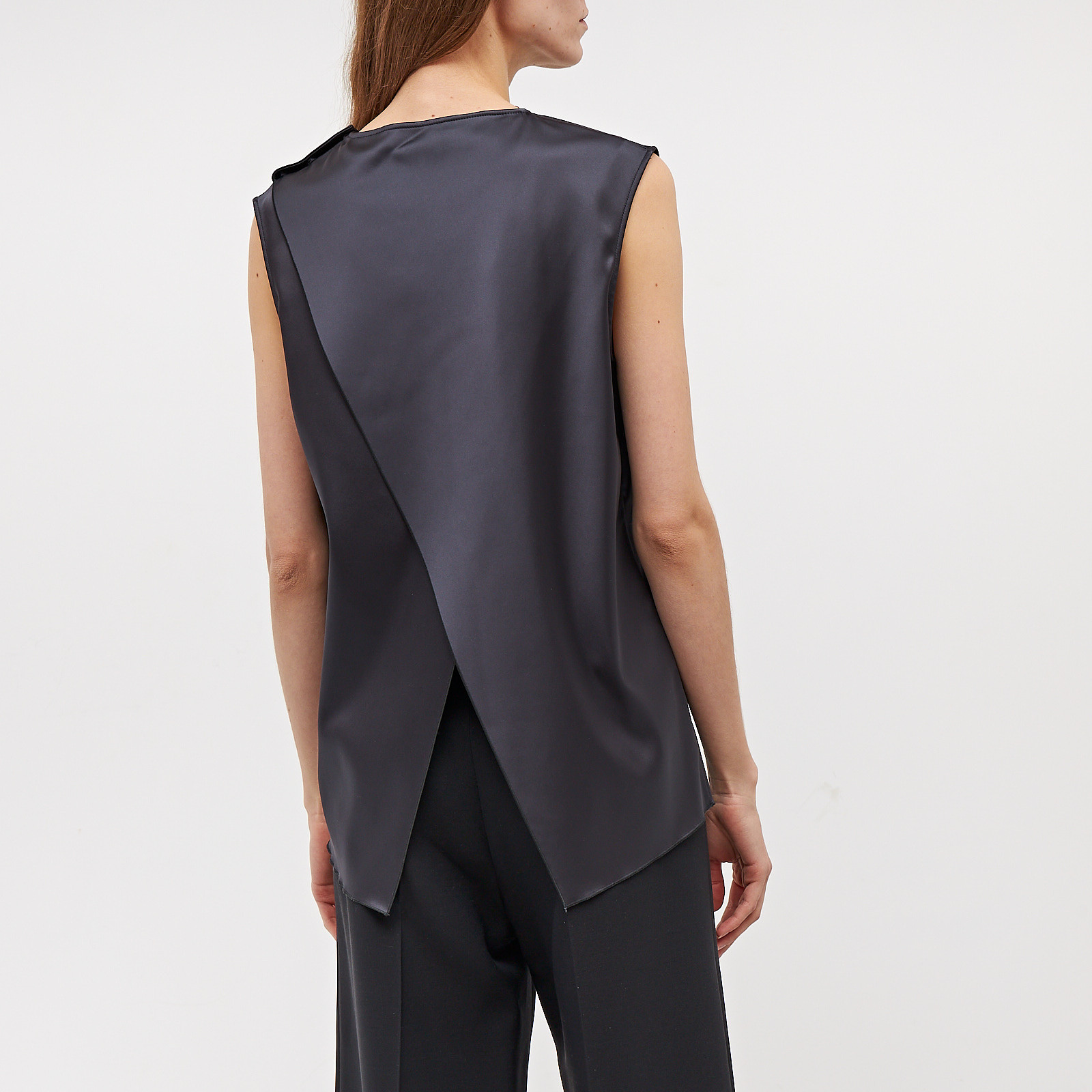 Топ серого цвета Acne Studios - фото из каталога магазина брендовой одежды Second Friend Store Топ Acne Studios - купить оригинал в секонд-хенде SFS - 2