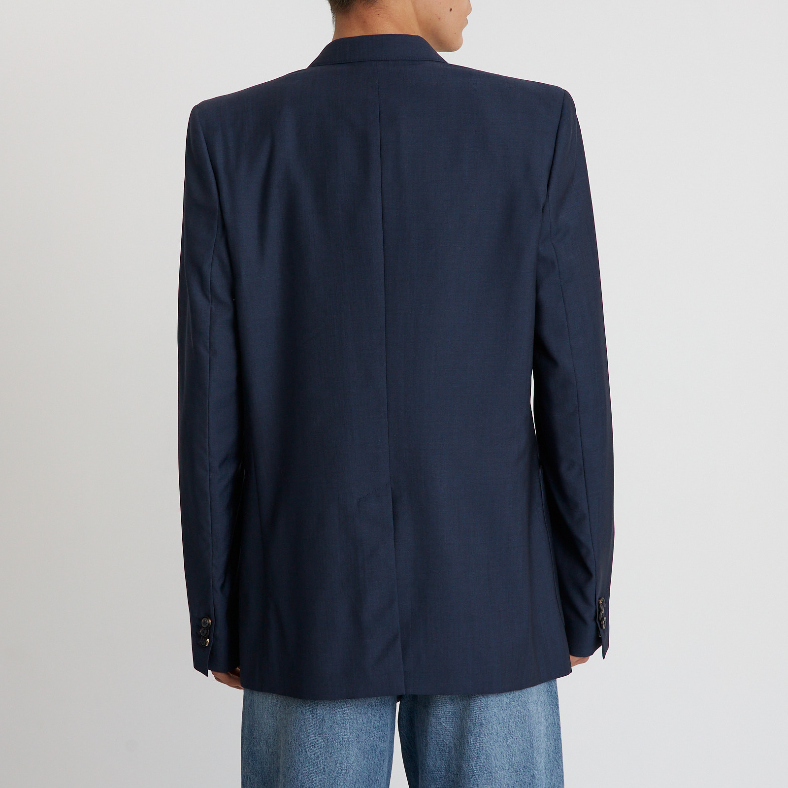 Пиджак синего цвета Replica Maison Margiela - фото из каталога магазина брендовой одежды Second Friend Store Пиджак Replica Maison Margiela - купить оригинал в секонд-хенде SFS - 3