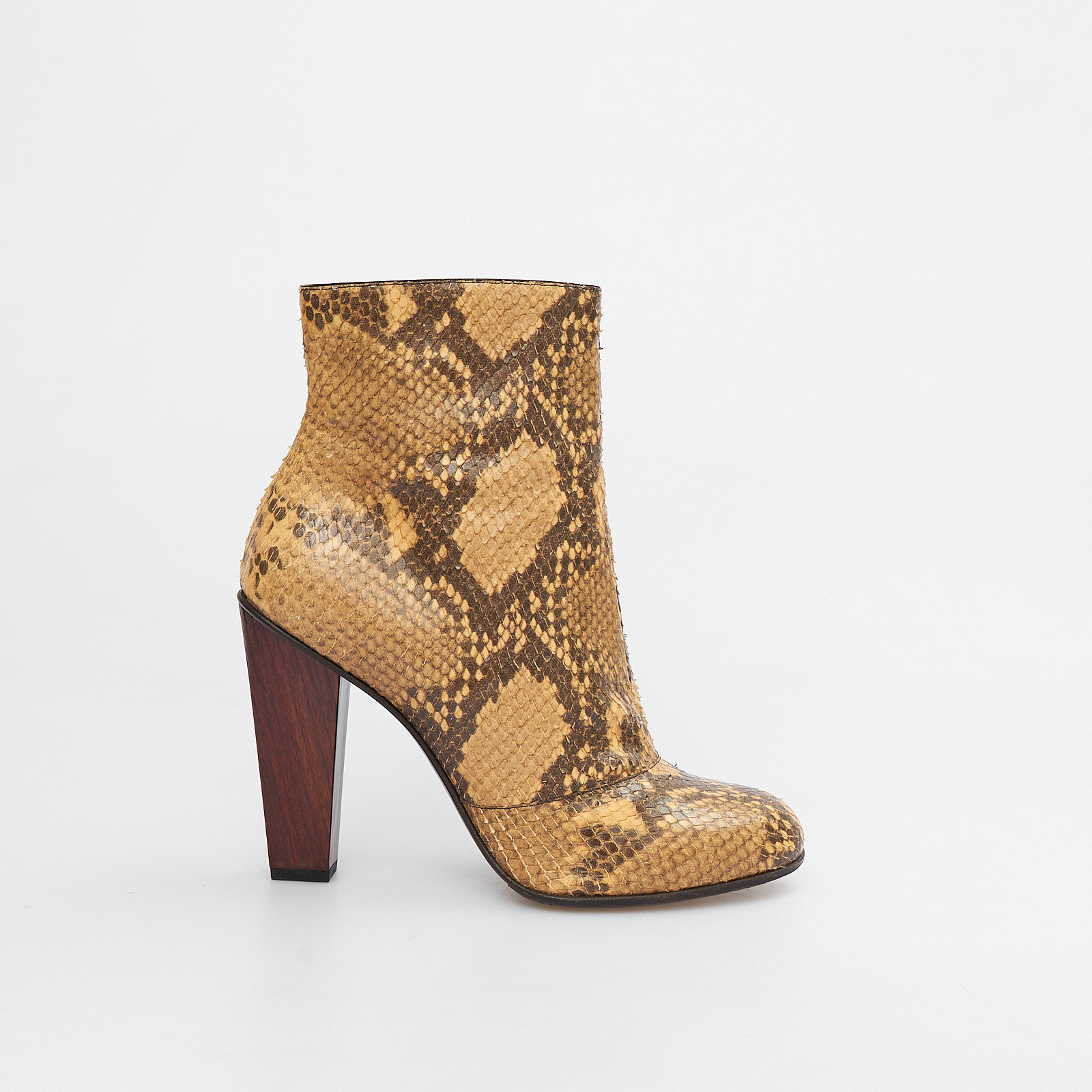 Ботильоны коричневого цвета Dries Van Noten - фото из каталога магазина брендовой одежды Second Friend Store Ботильоны Dries Van Noten - купить оригинал в секонд-хенде SFS - 1