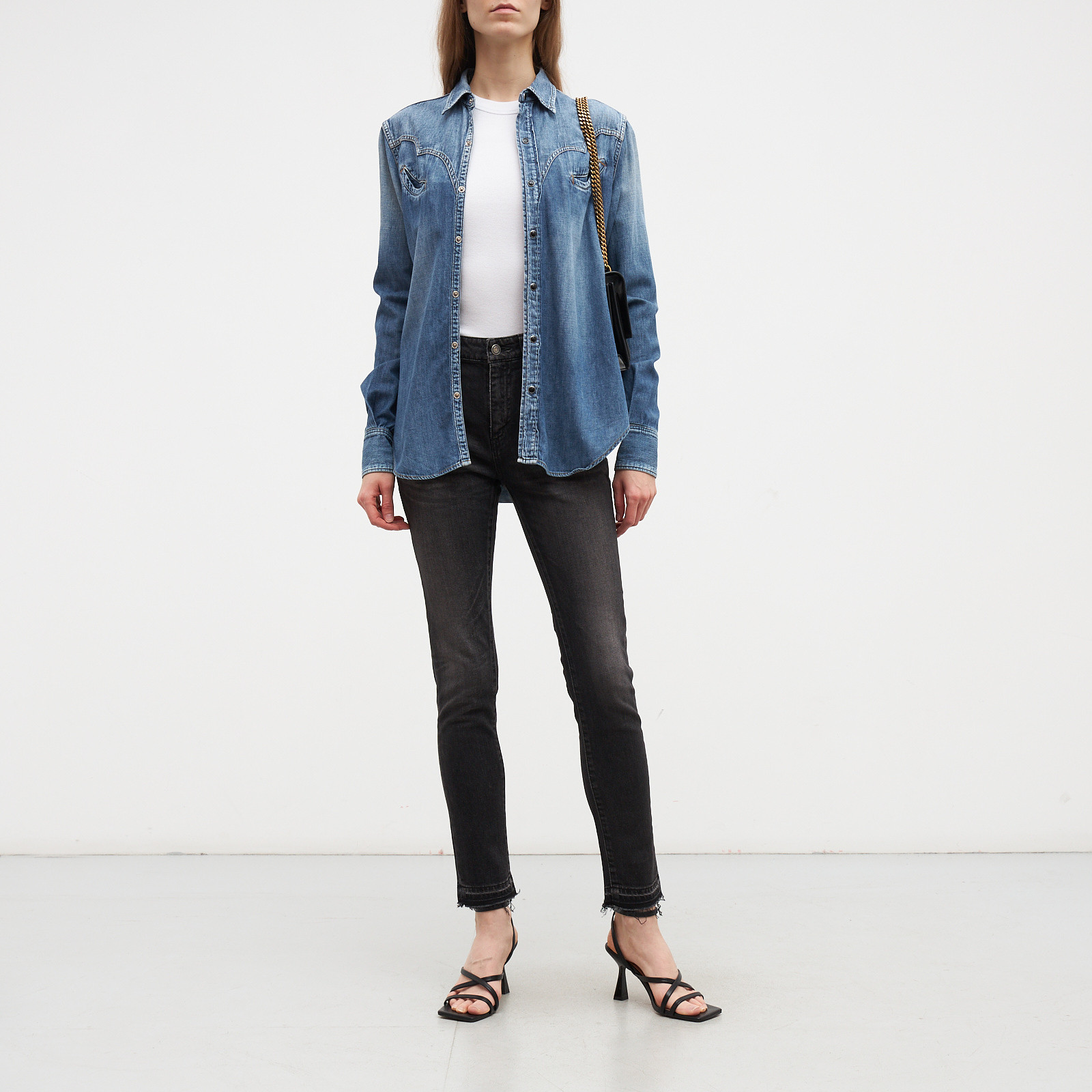 Рубашка джинсовая Saint Laurent - купить оригинал в секонд-хенде SFS - 2